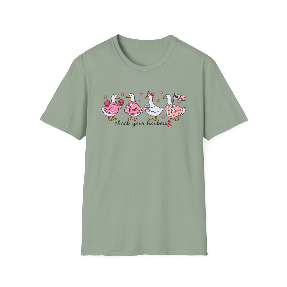 Check Your Honkers 🩷 Breast Cancer Awareness Goose Tee