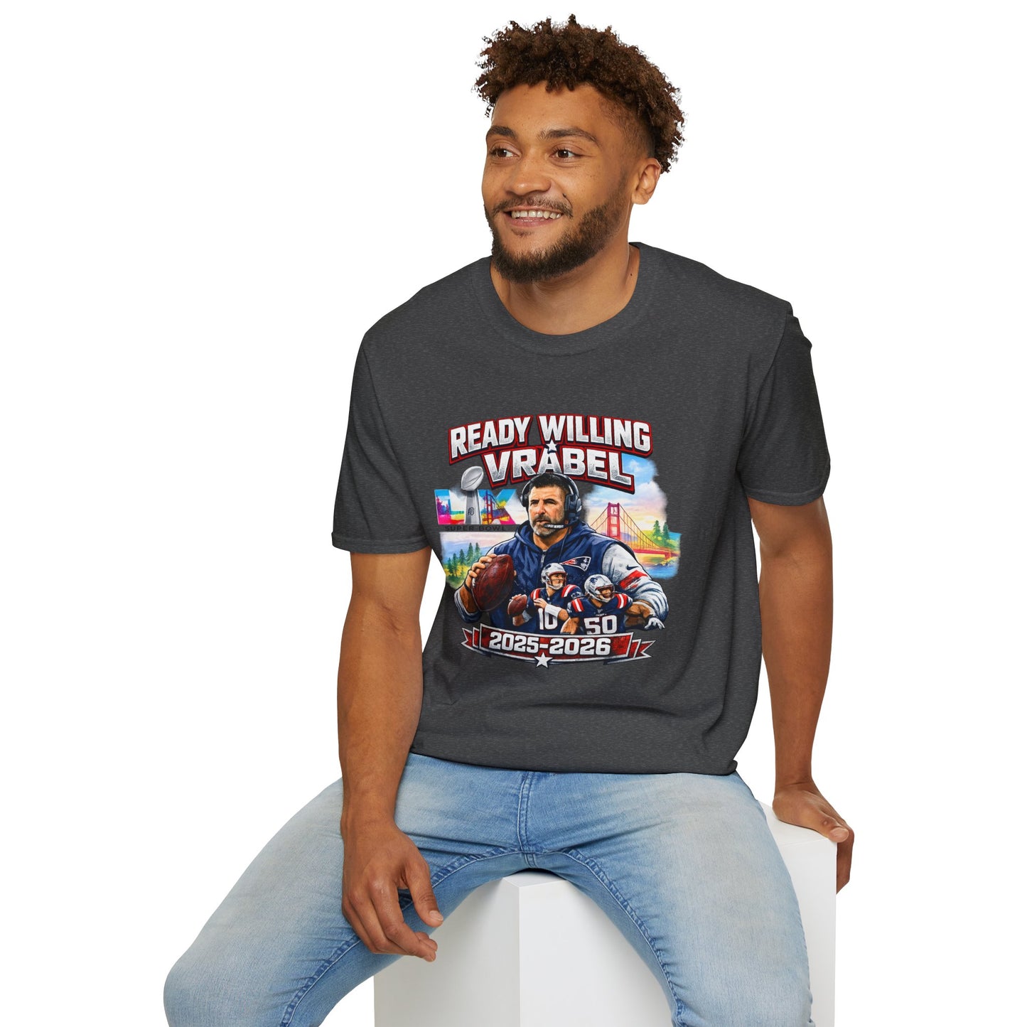Ready Willing Vrabel 2025-2026 Football T-Shirt — Coach Tribute Tee