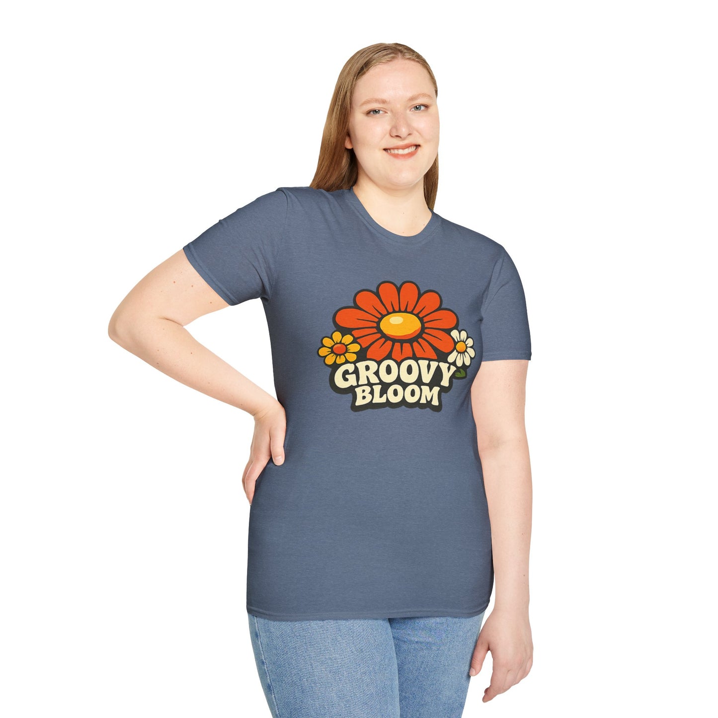 Groovy 70s Bloom T-Shirt — Retro Floral Vintage Vibe