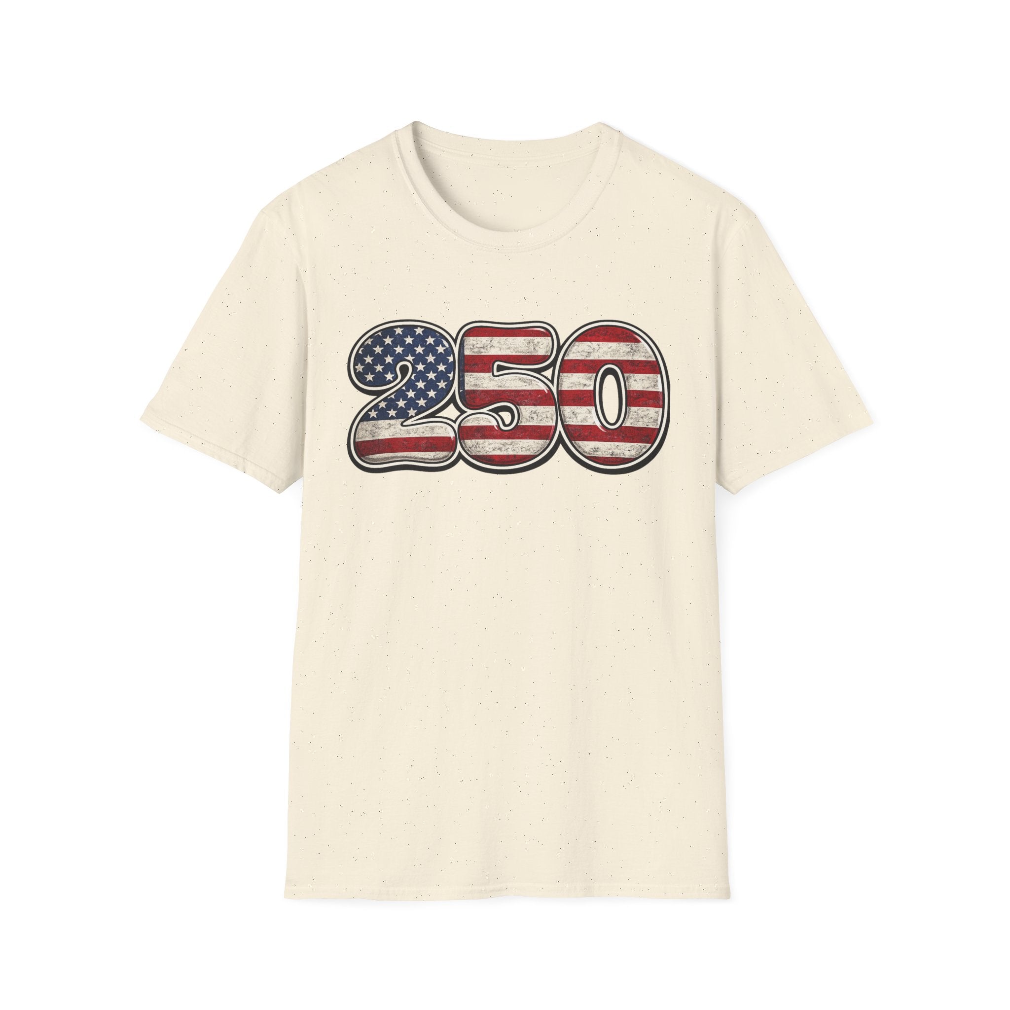 250 USA Flag T-Shirt — Patriotic Number Graphic Tee