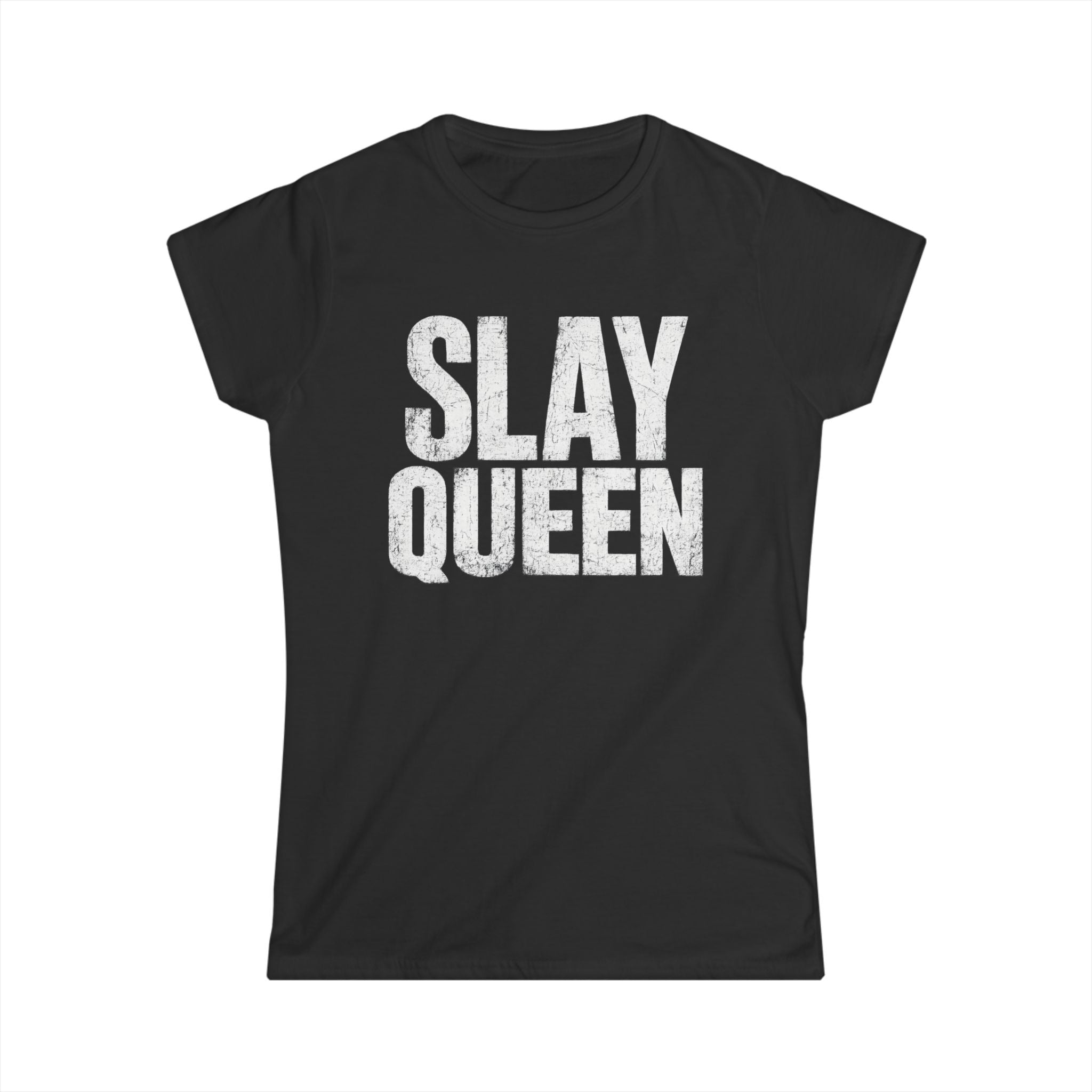 Slay Queen T-Shirt — Bold Vintage Graphic Tee for Confident Women