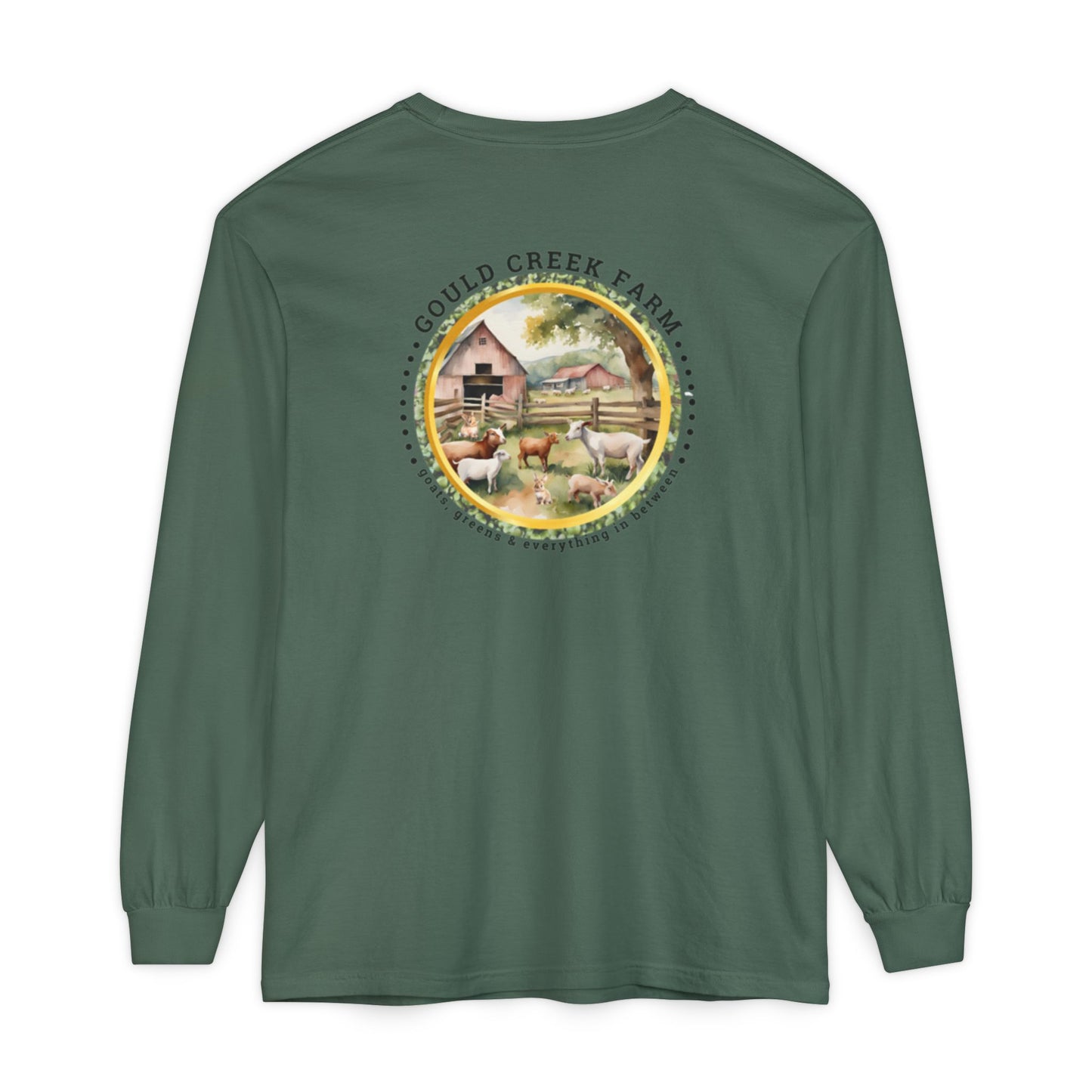 TTW Beads and Gould Creek Farm Vibrant Long Sleeve T-Shirt for Artists and Farmers