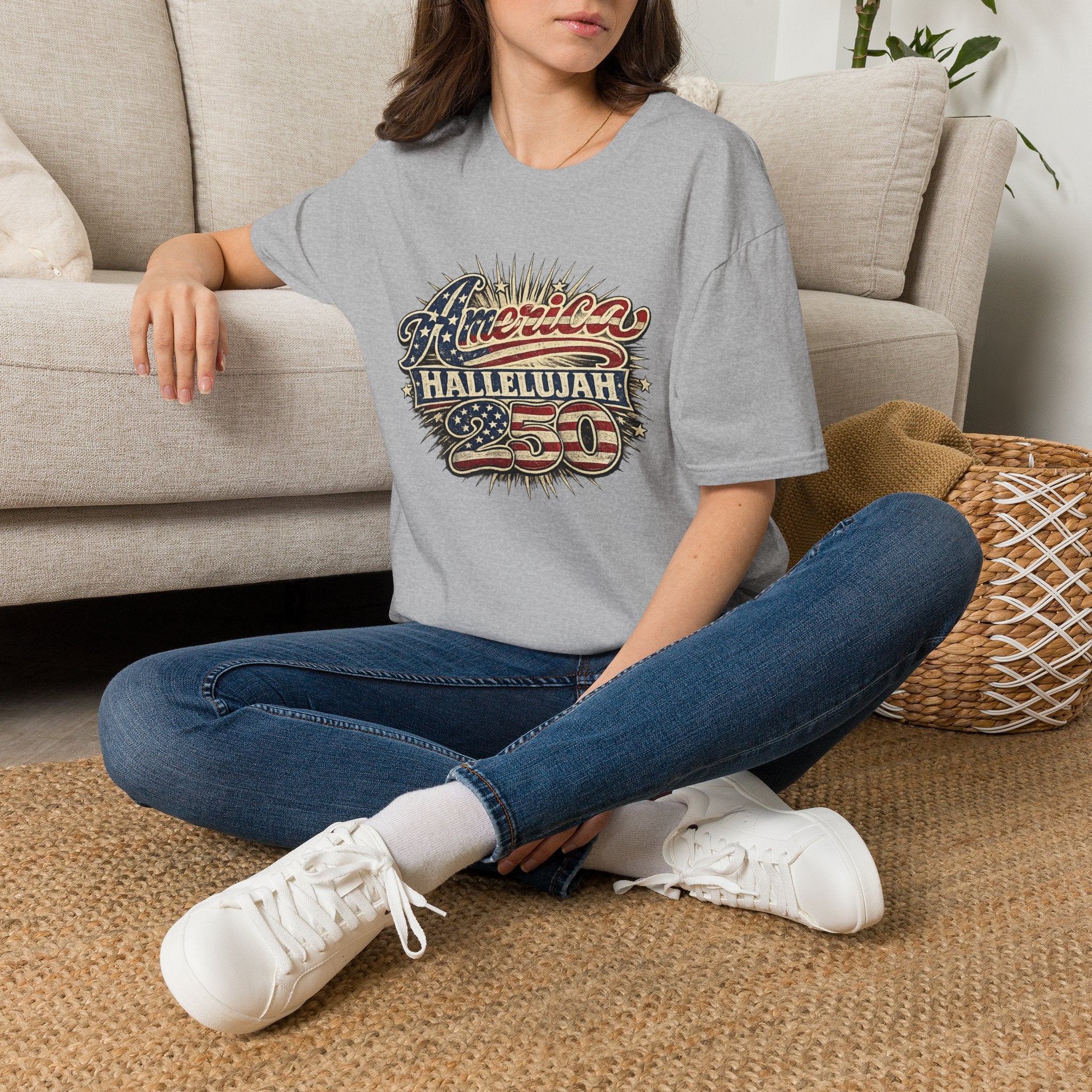 America Hallelujah 250th Anniversary T-Shirt — Vintage Patriotic USA Tee