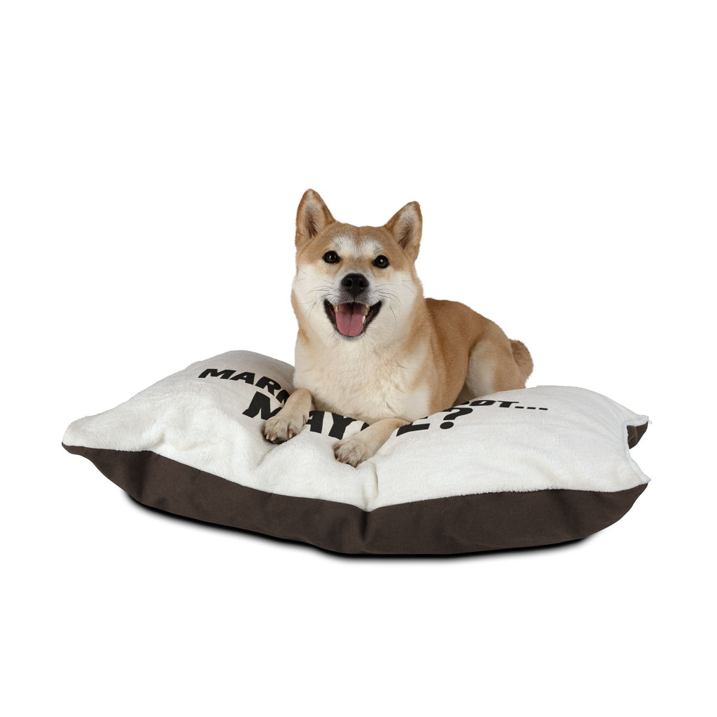 Pet Bed — "X Marks the Spot... Maybe?" Funny Dog & Cat Lounger