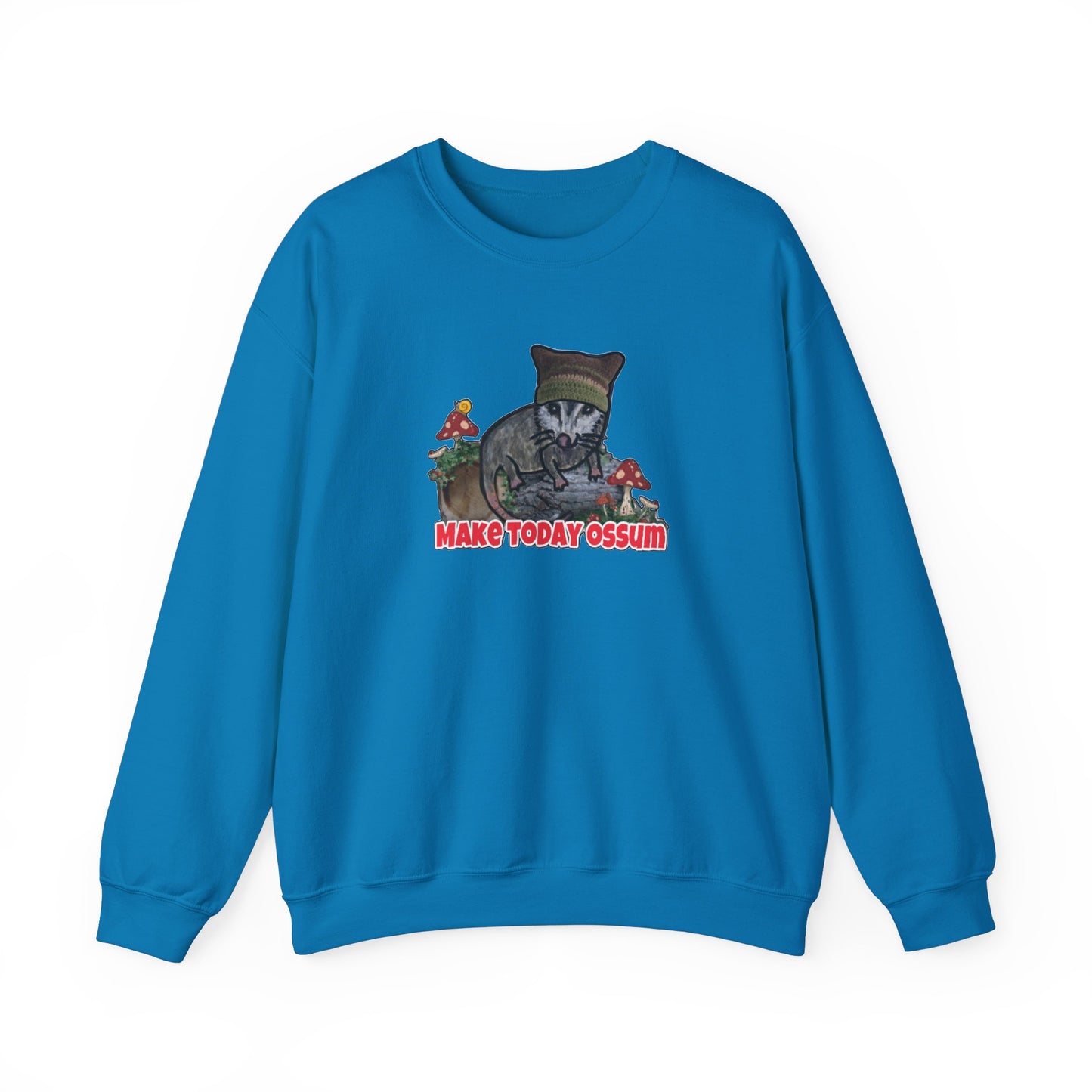 Make Today Ossum Cat Sweatshirt - Cozy Unisex Heavy Blend Crewneck