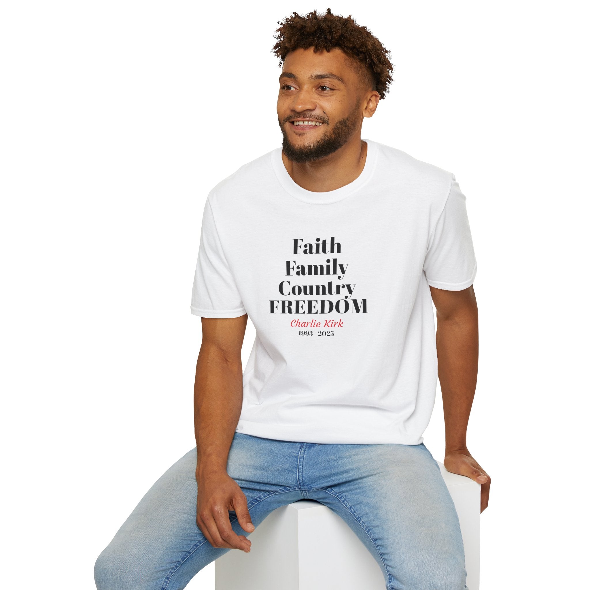 Charlie Kirk Faith Family Country Freedom Unisex T-Shirt