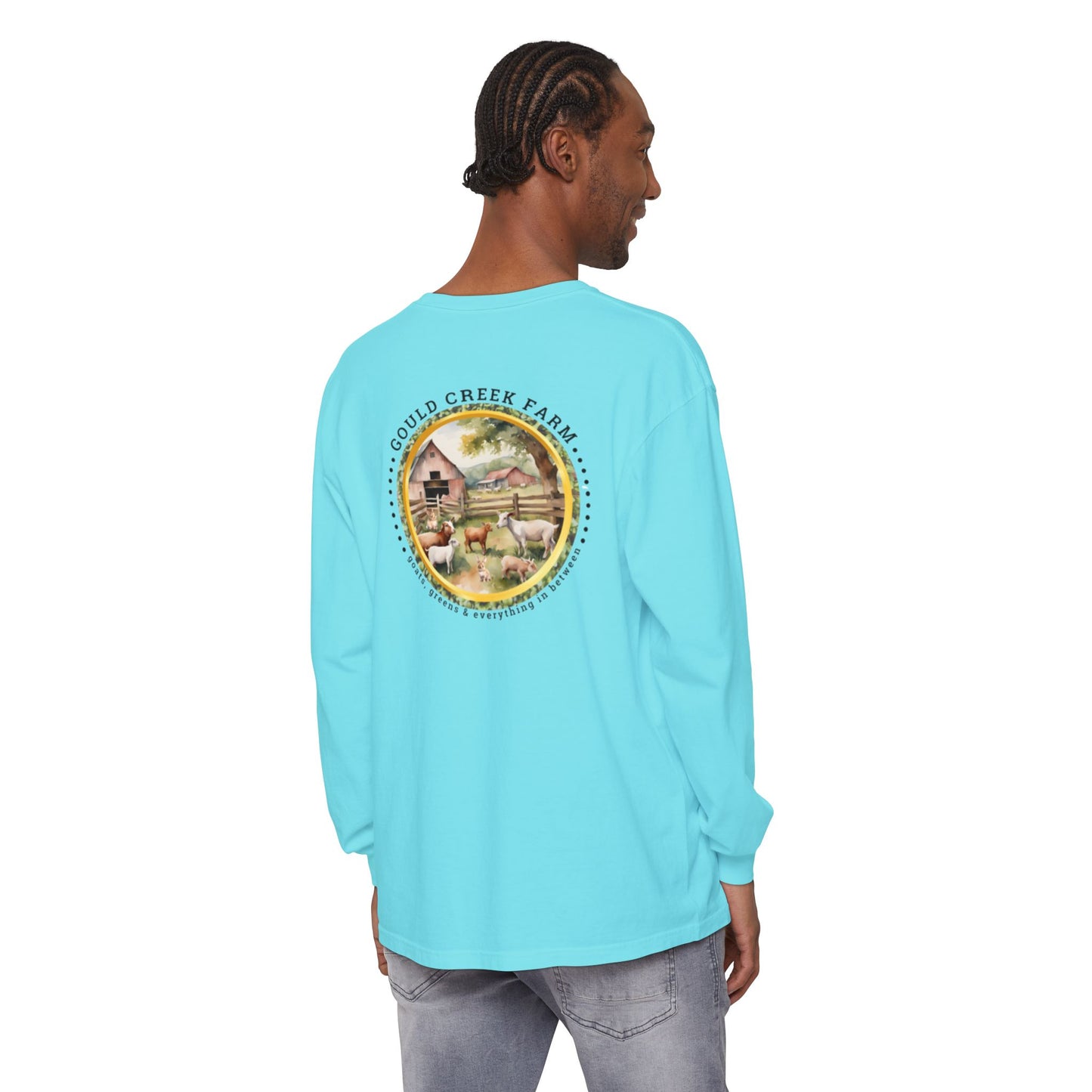 TTW Beads and Gould Creek Farm Vibrant Long Sleeve T-Shirt for Artists and Farmers