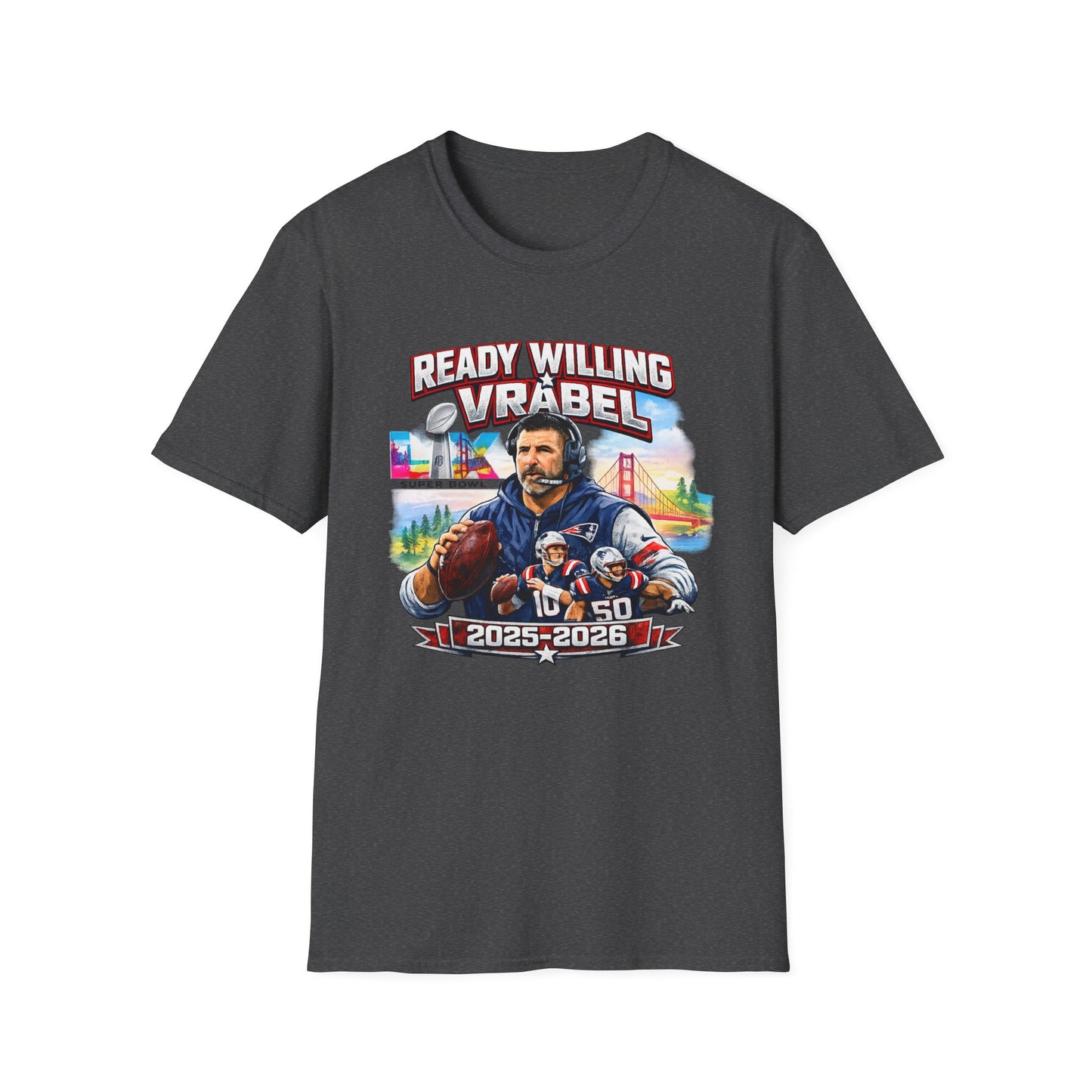 Ready Willing Vrabel 2025-2026 Football T-Shirt — Coach Tribute Tee