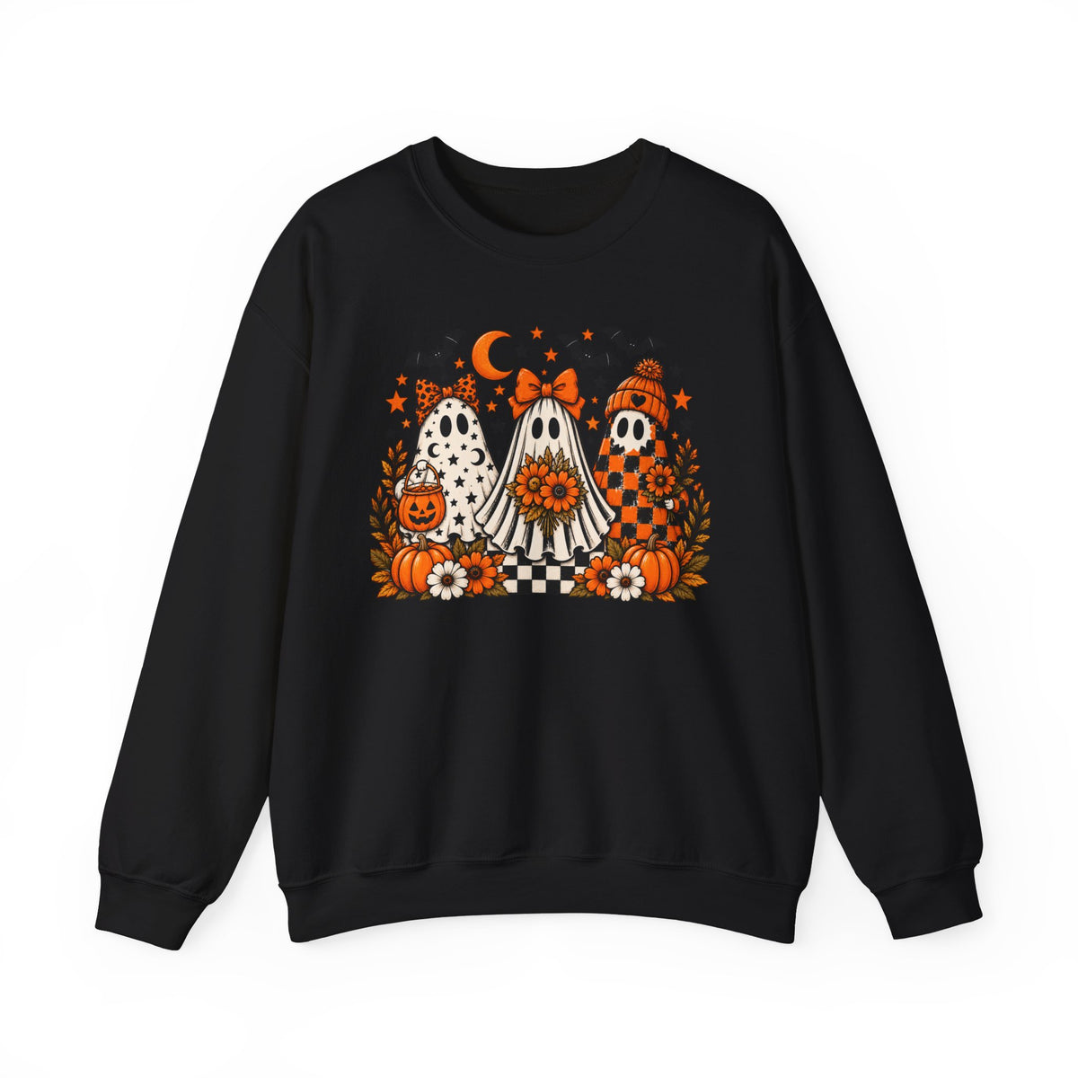 Cute Halloween Ghosts Crewneck Sweatshirt