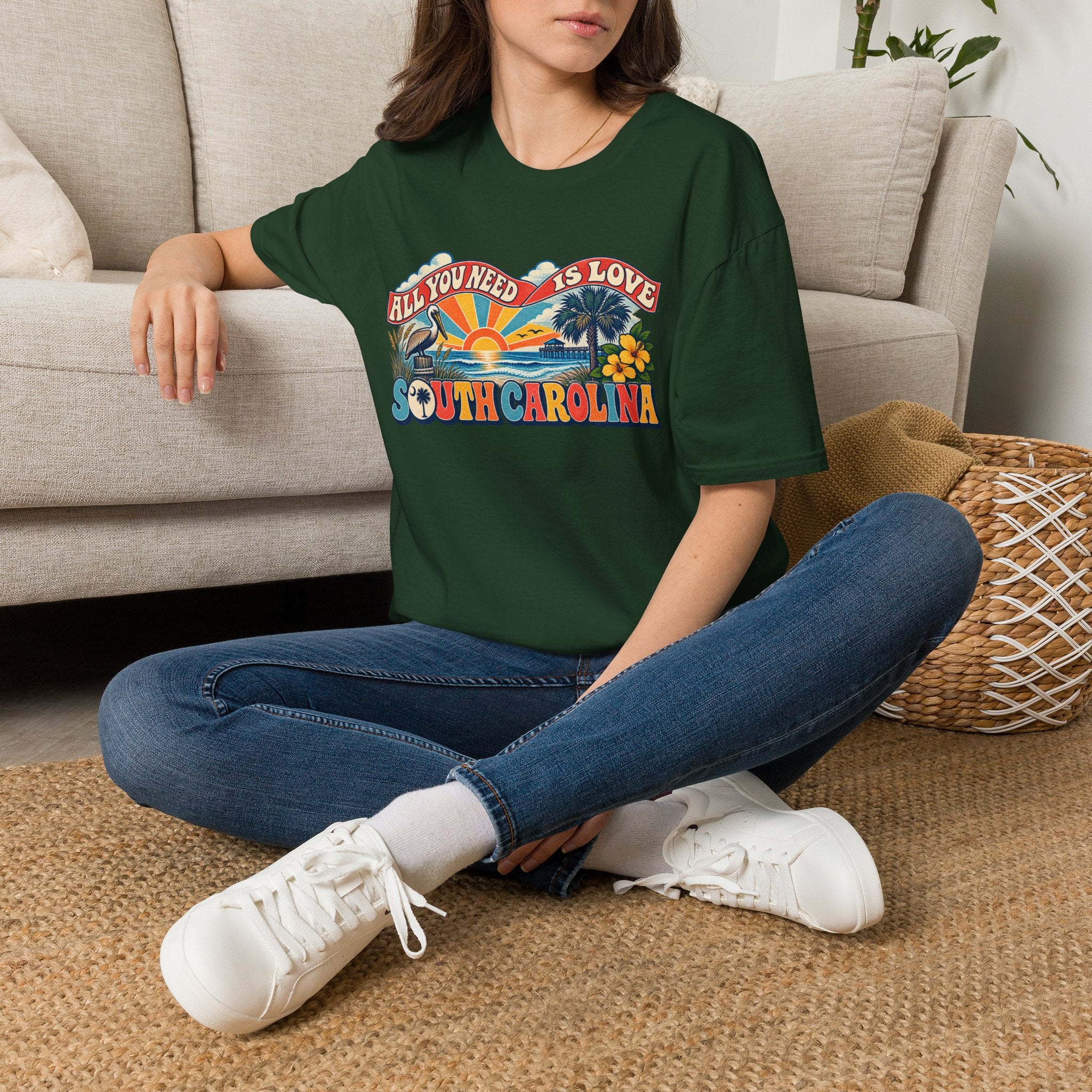 South Carolina Retro 'All You Need Is Love' T-Shirt
