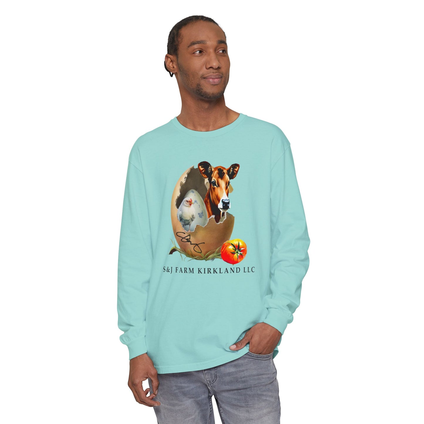 S&J Farm Kirkland LLC - Unisex Garment-dyed Long Sleeve T-Shirt