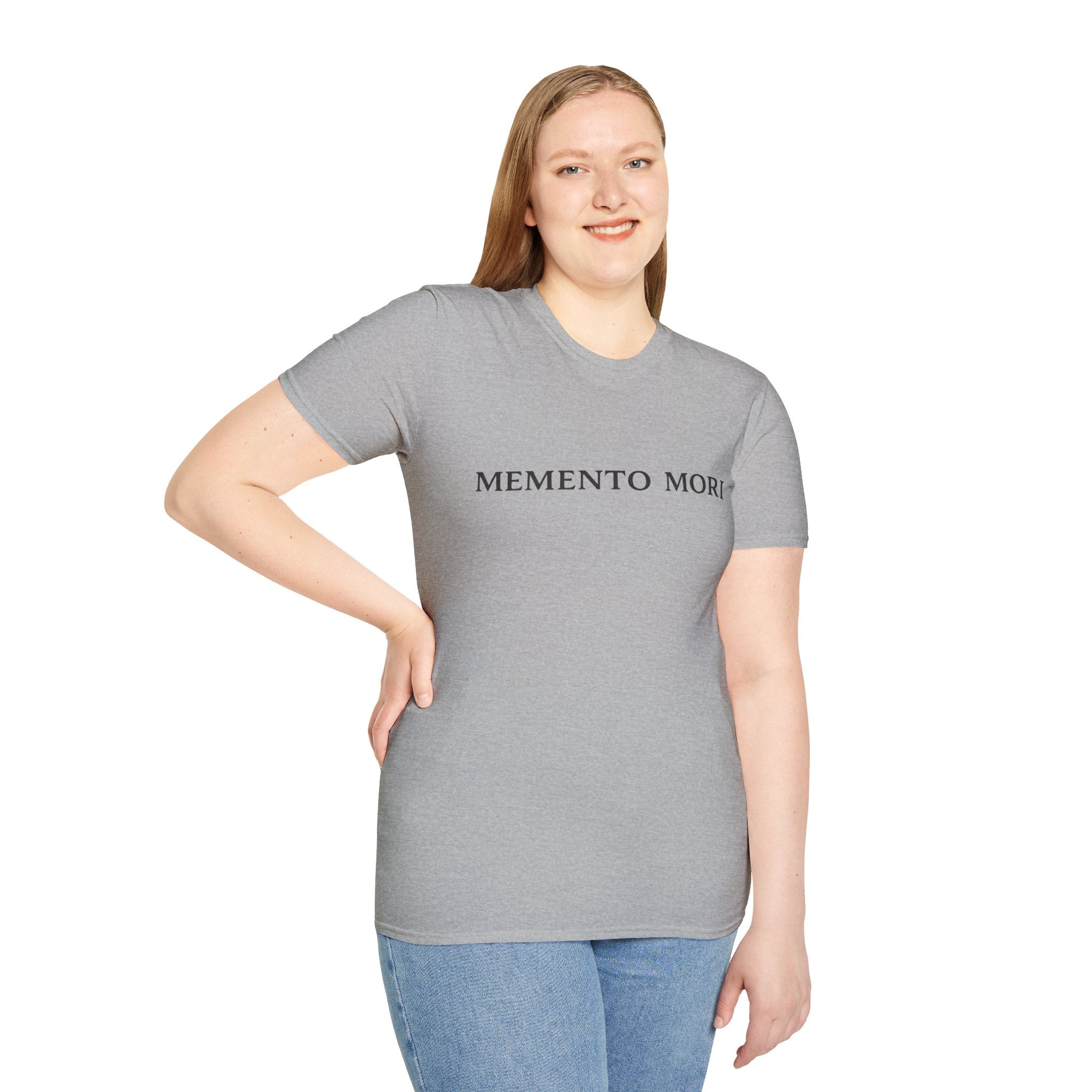 Memento Mori T-Shirt — Minimalist Latin Remembrance Tee