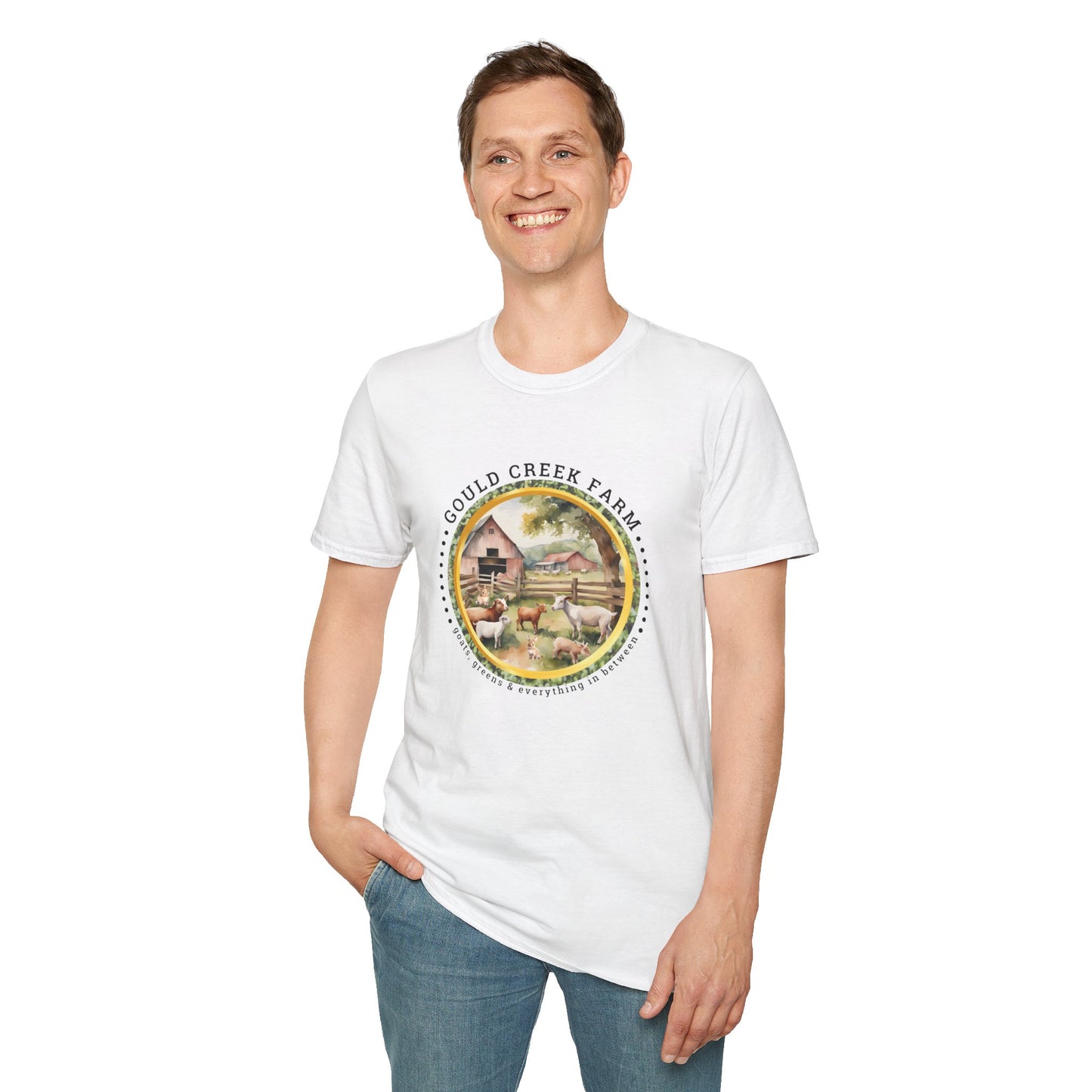 Gould Creek Farm Unisex Softstyle T-Shirt - Cozy Farmhouse Graphic Tee