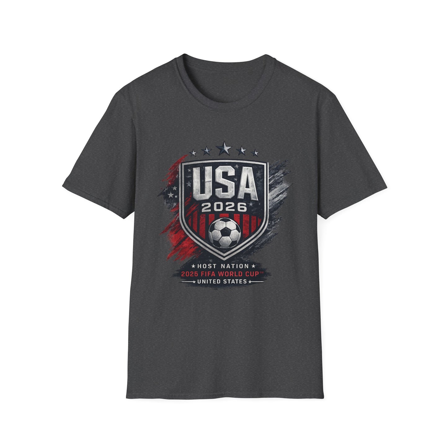 USA 2026 Soccer Shield T‑Shirt — Men’s Women’s American World Cup Supporter Tee