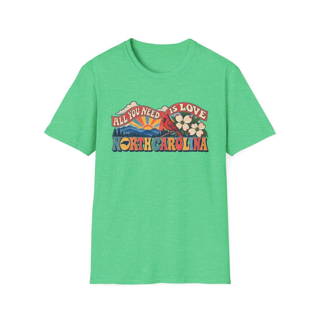 North Carolina Retro 'All You Need Is Love' T-Shirt