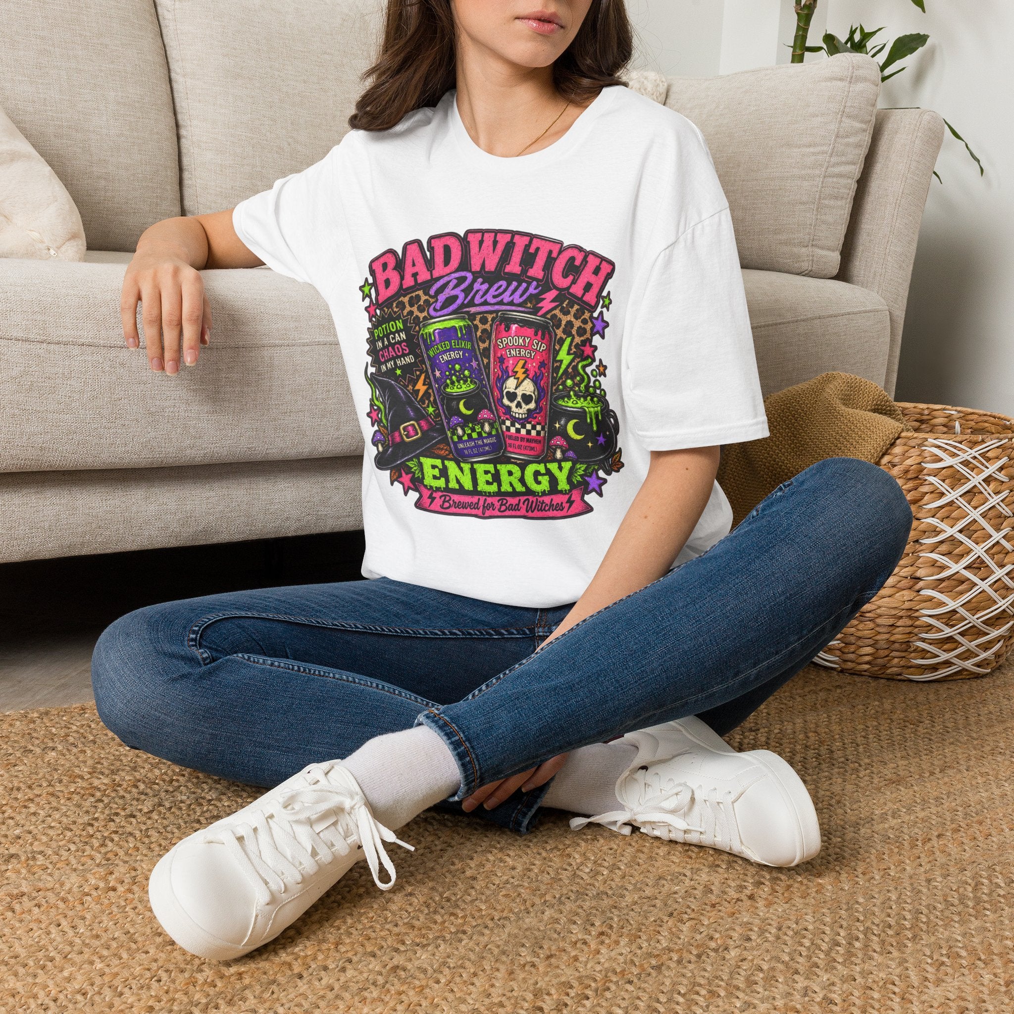 Bad Witch Brew Energy – Brewed for Bad Witches Halloween Tee
