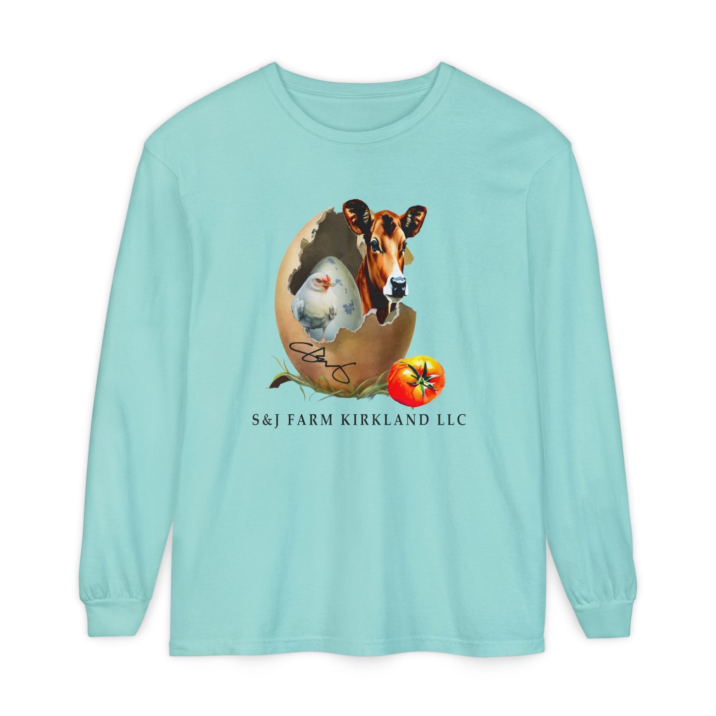 S&J Farm Kirkland LLC - Unisex Garment-dyed Long Sleeve T-Shirt
