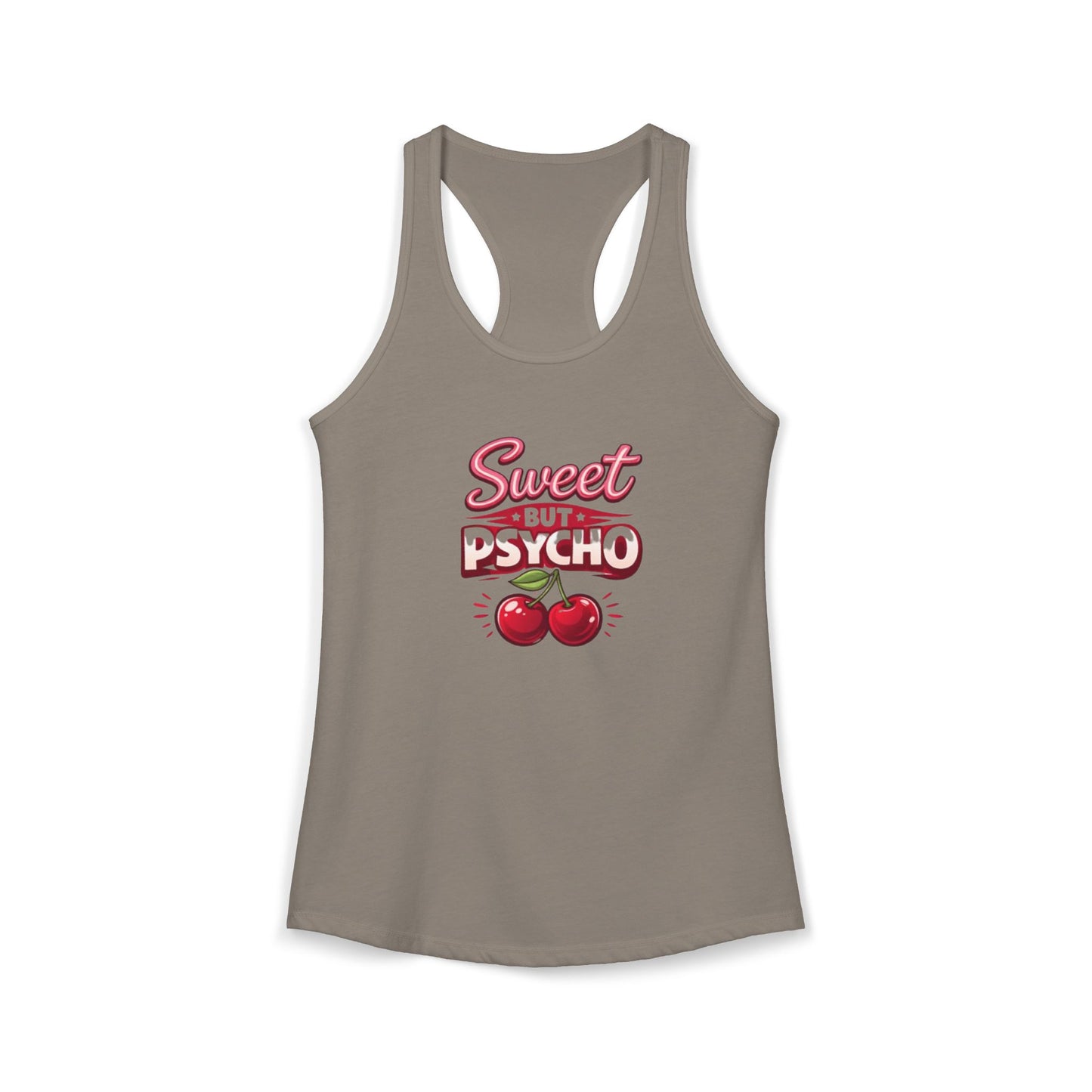 Sweet But Psycho Racerback Tank — Women's Graphic Tank Top