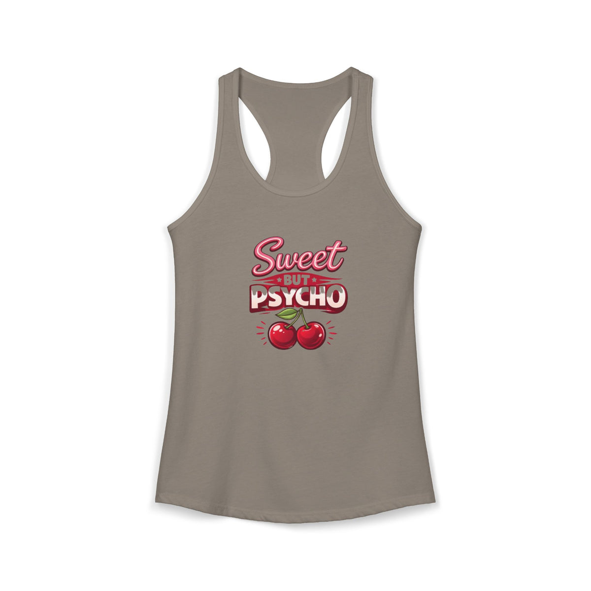 Sweet But Psycho Racerback Tank — Women's Graphic Tank Top