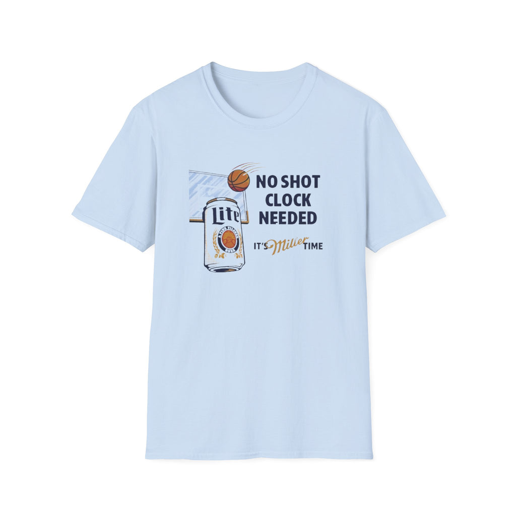 Miller Lite "No Shot Clock Needed" Basketball T-Shirt