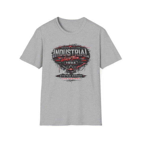 Industrial System Error T-Shirt — 'Industrial' Graphic Tech Vintage Tee
