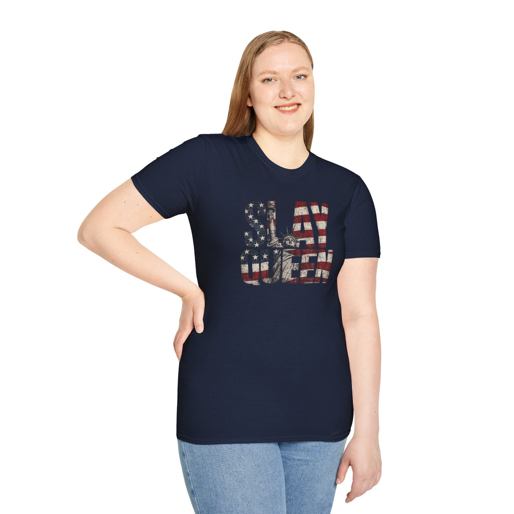 Slay Queen American Flag T-Shirt