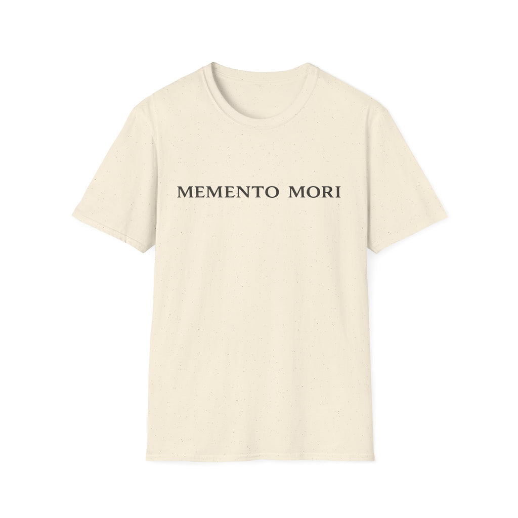 Memento Mori T-Shirt — Minimalist Latin Remembrance Tee