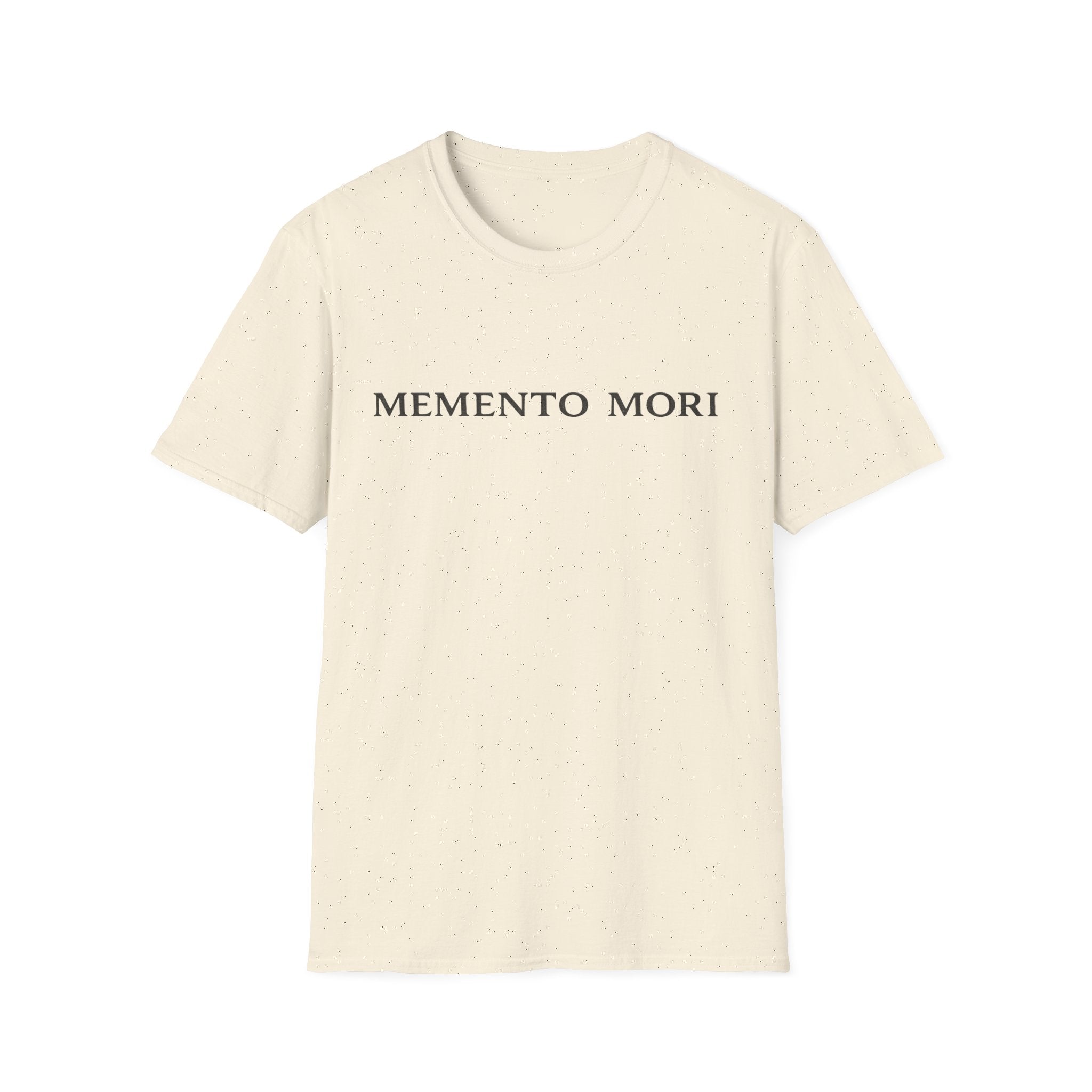 Memento Mori T-Shirt — Minimalist Latin Remembrance Tee
