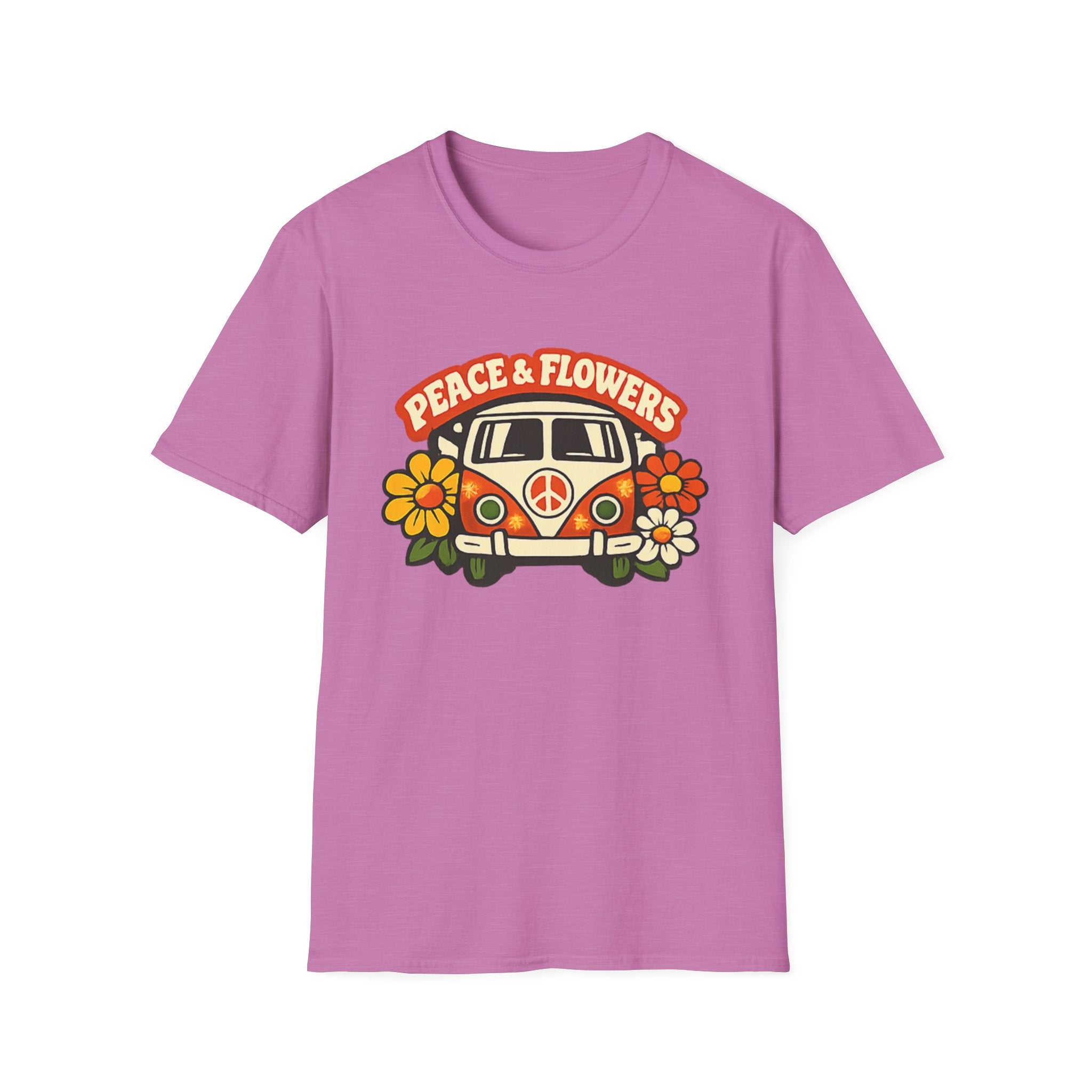 Hippie Van Peace & Flowers T-Shirt