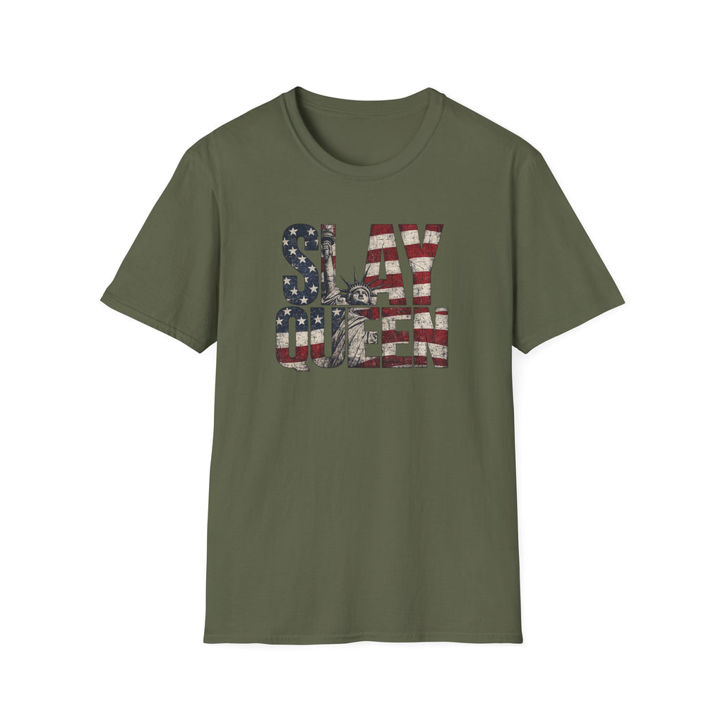 Slay Queen American Flag T-Shirt