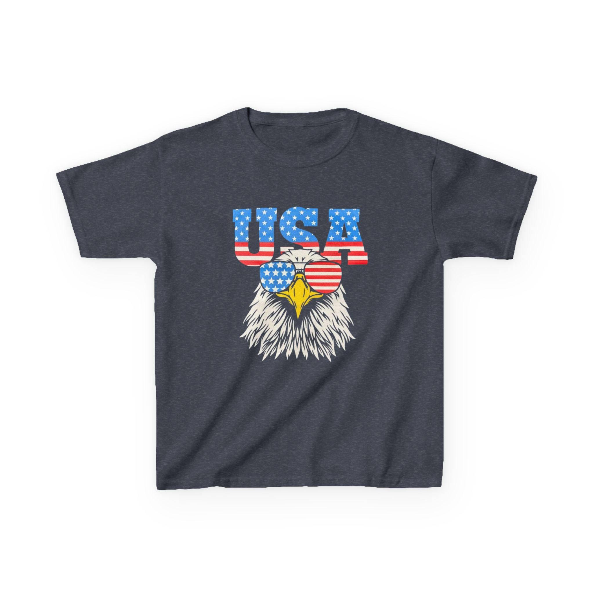Patriotic Kids Tee, USA Eagle T-Shirt, Children’s Independence Day Shirt, 4th of July Kid's Outfit, American Pride Apparel