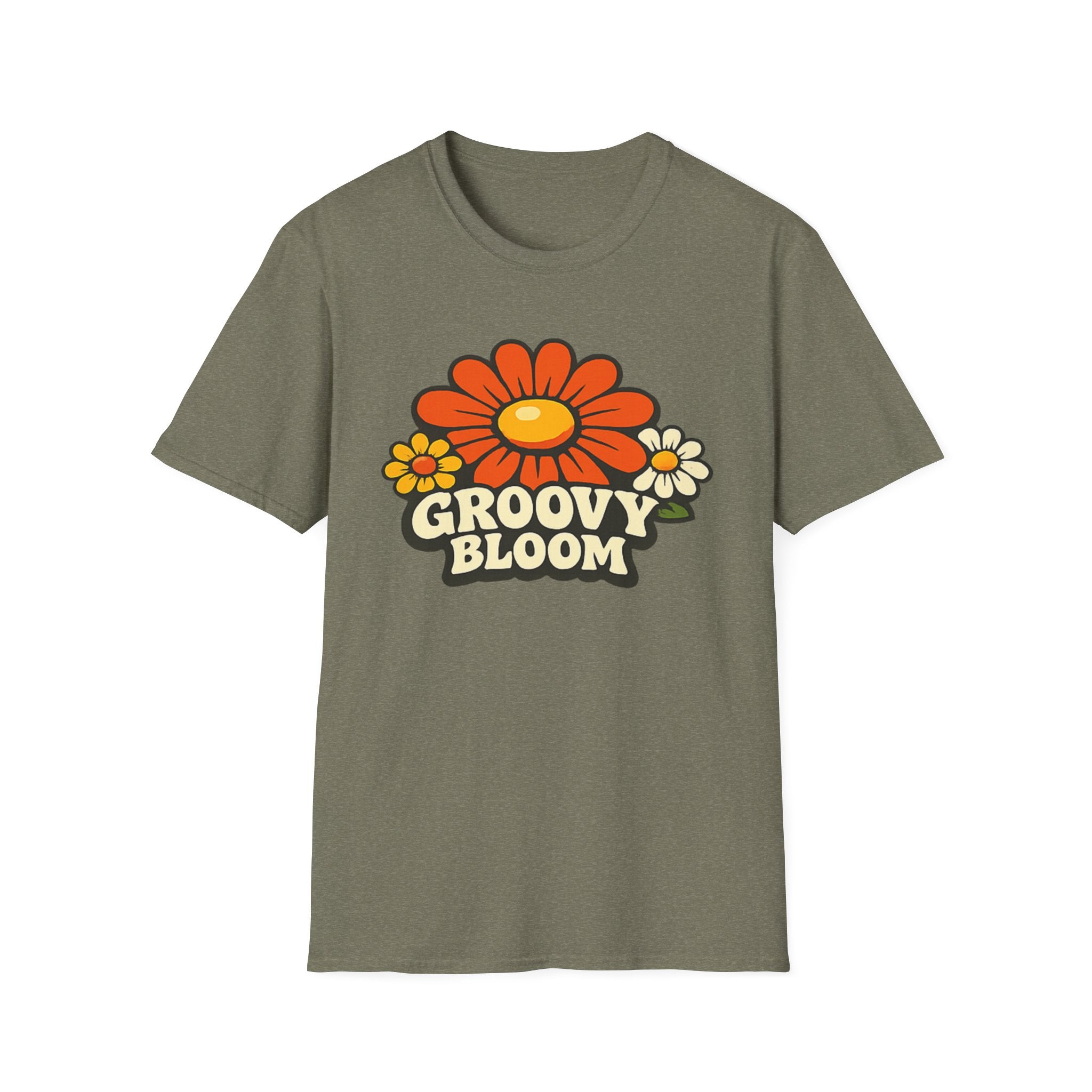 Groovy 70s Bloom T-Shirt — Retro Floral Vintage Vibe