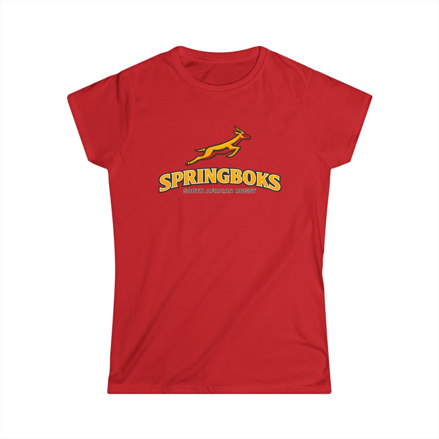 Springboks Women's Rugby Tee — South African Rugby Logo Shirt
