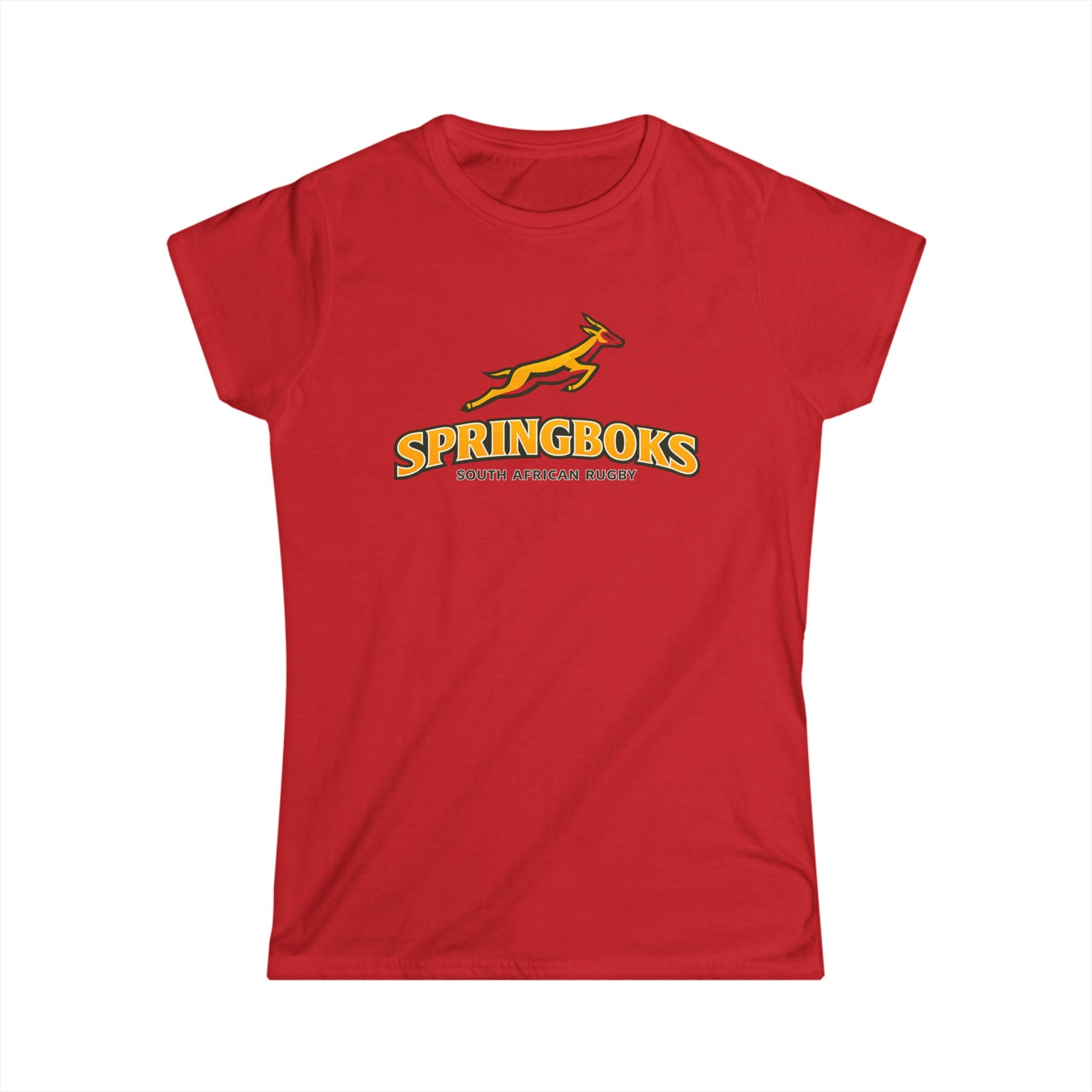 Springboks Women's Rugby Tee — South African Rugby Logo Shirt