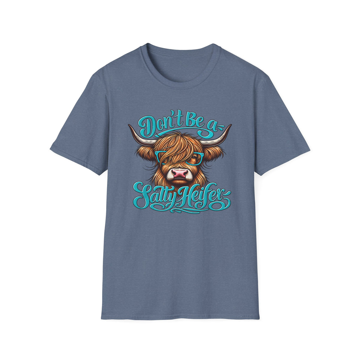 Don’t Be a Salty Heifer – Funny Highland Cow Graphic Tee