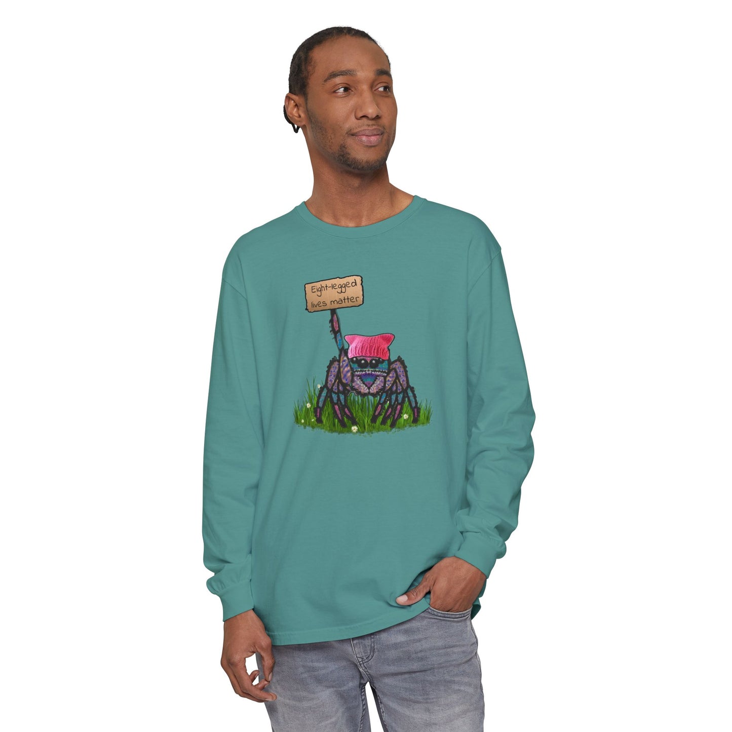 Unisex Garment-dyed Long Sleeve T-Shirt