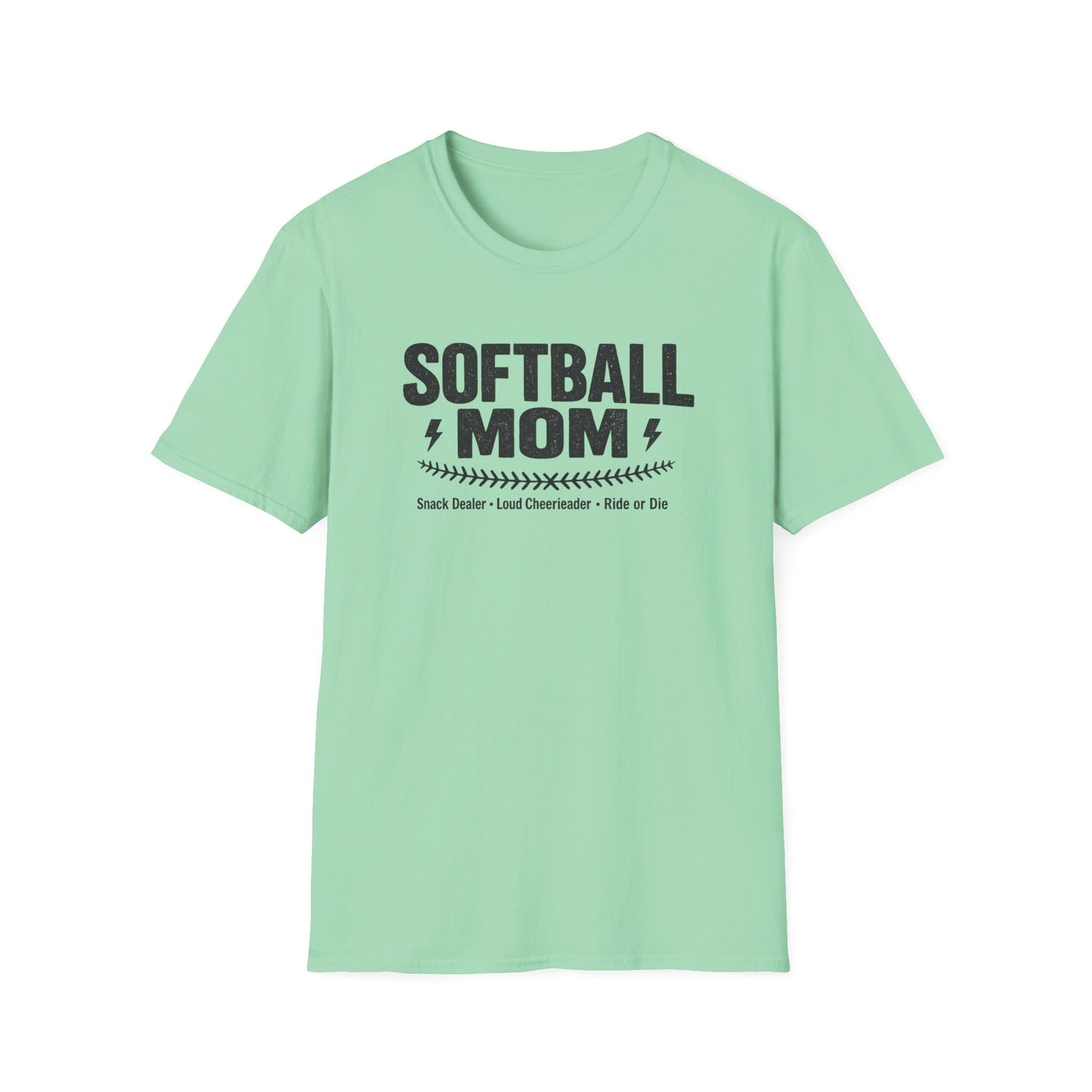 Softball Mom T-Shirt – Proud Softball Mom Tee (Coach, Team Mom Gift)