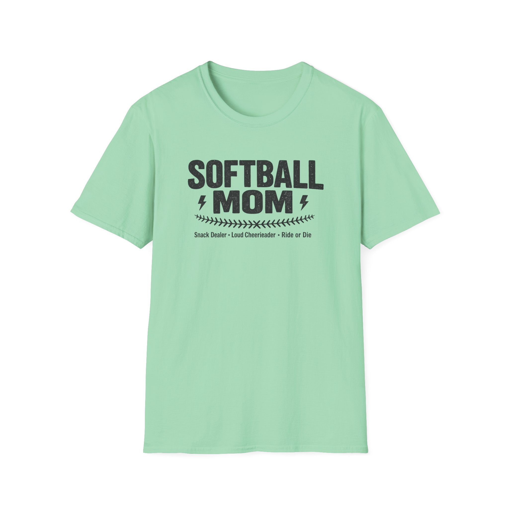 Softball Mom T-Shirt – Proud Softball Mom Tee (Coach, Team Mom Gift)