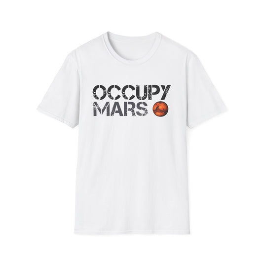 Occupy Mars Unisex Softstyle T-Shirt | Space Enthusiast Apparel
