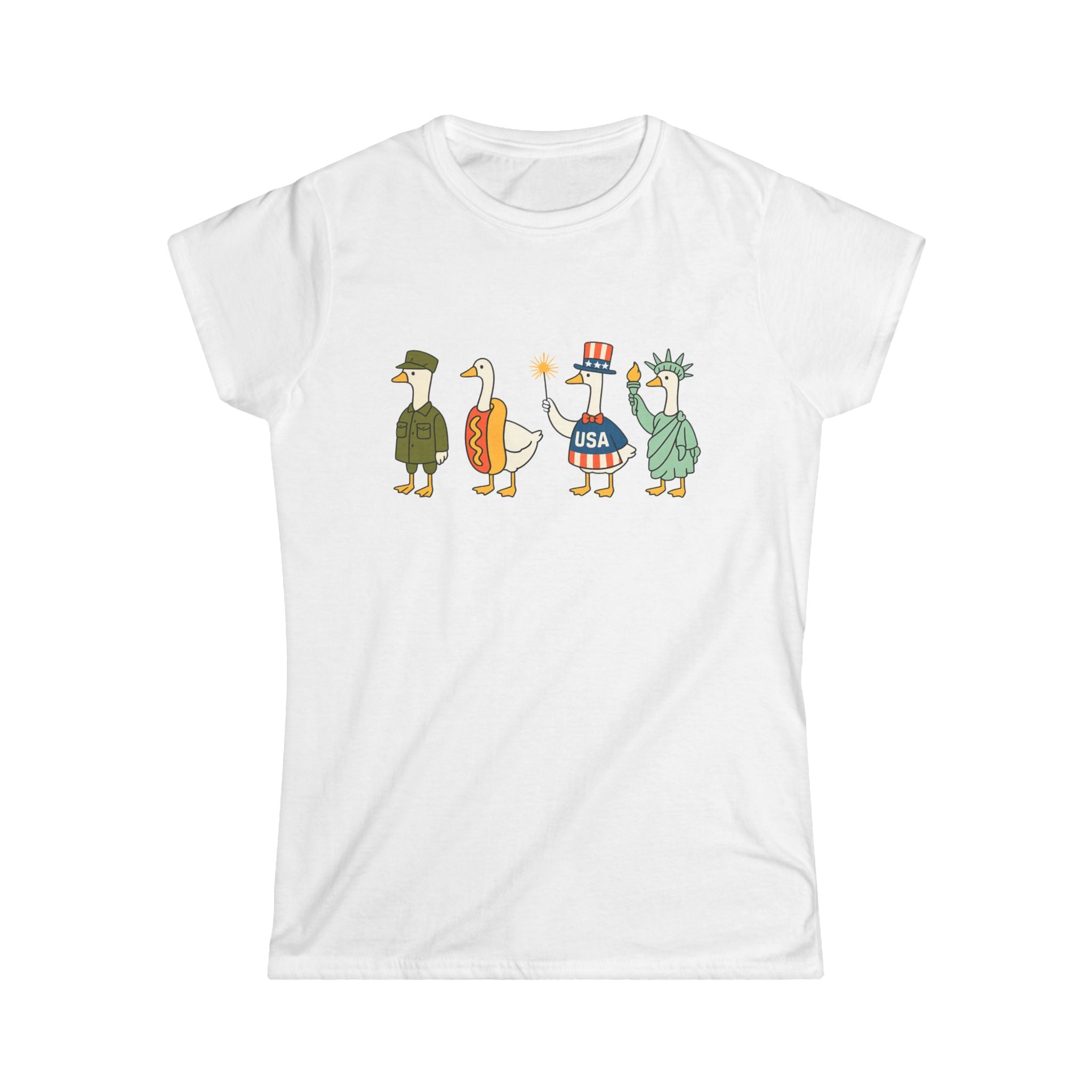 Americas 250th Birthday Goose Parade Women's Tee