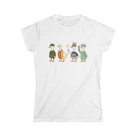 Americas 250th Birthday Goose Parade Women's Tee