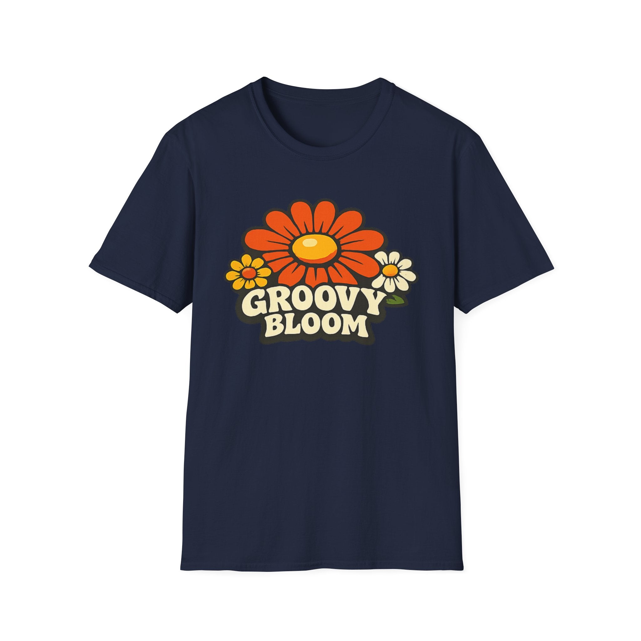 Groovy 70s Bloom T-Shirt — Retro Floral Vintage Vibe