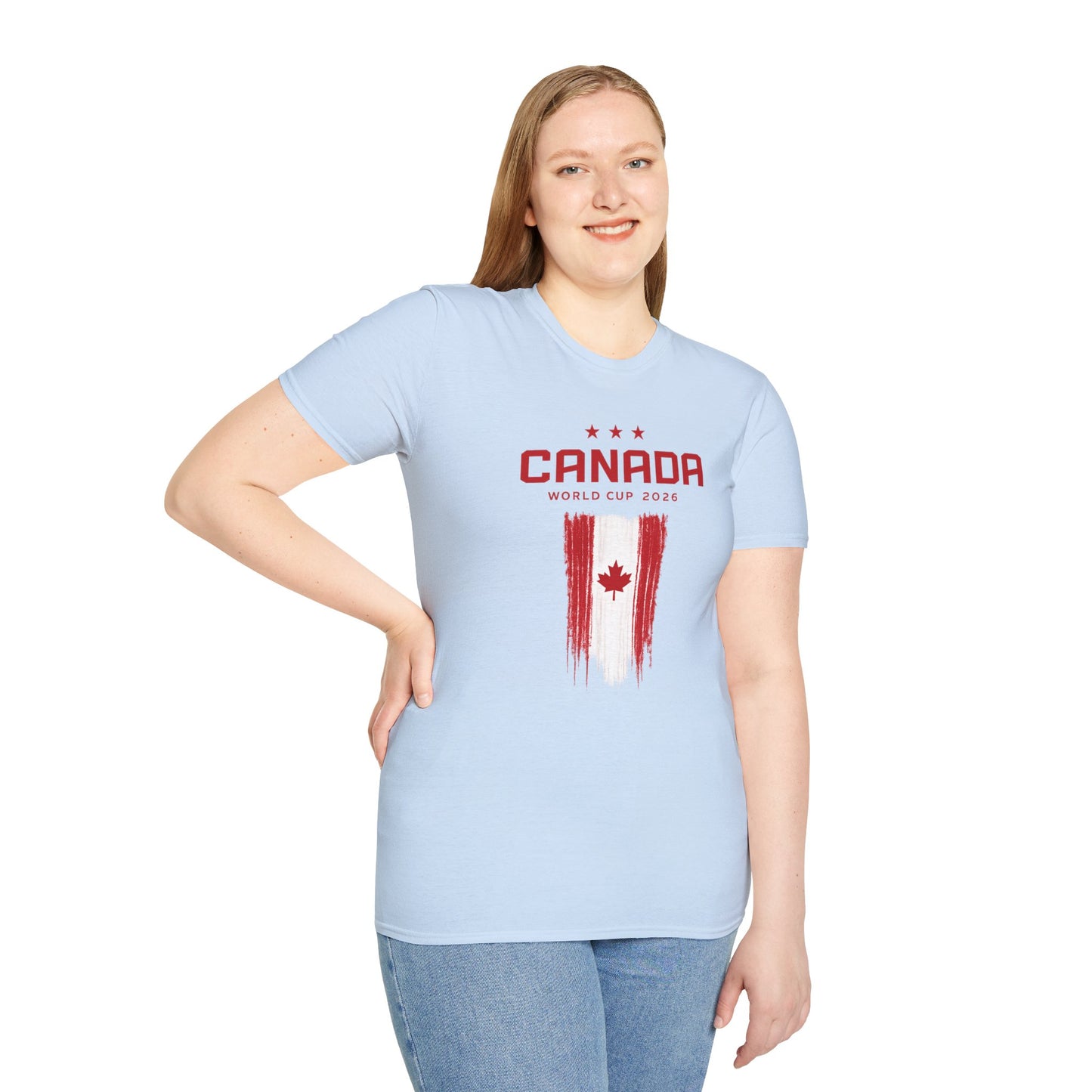 Canada World Cup 2026 T‑Shirt – Distressed Maple Flag Soccer Fan Tee