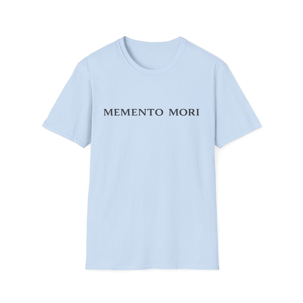 Memento Mori T-Shirt — Minimalist Latin Remembrance Tee