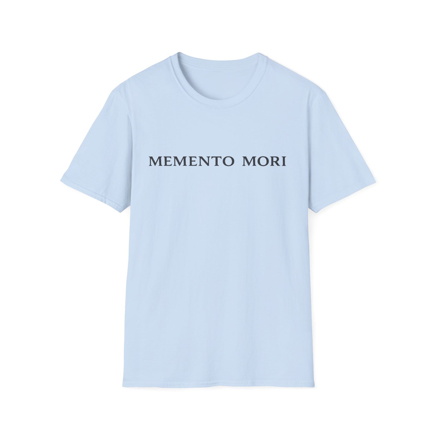 Memento Mori T-Shirt — Minimalist Latin Remembrance Tee