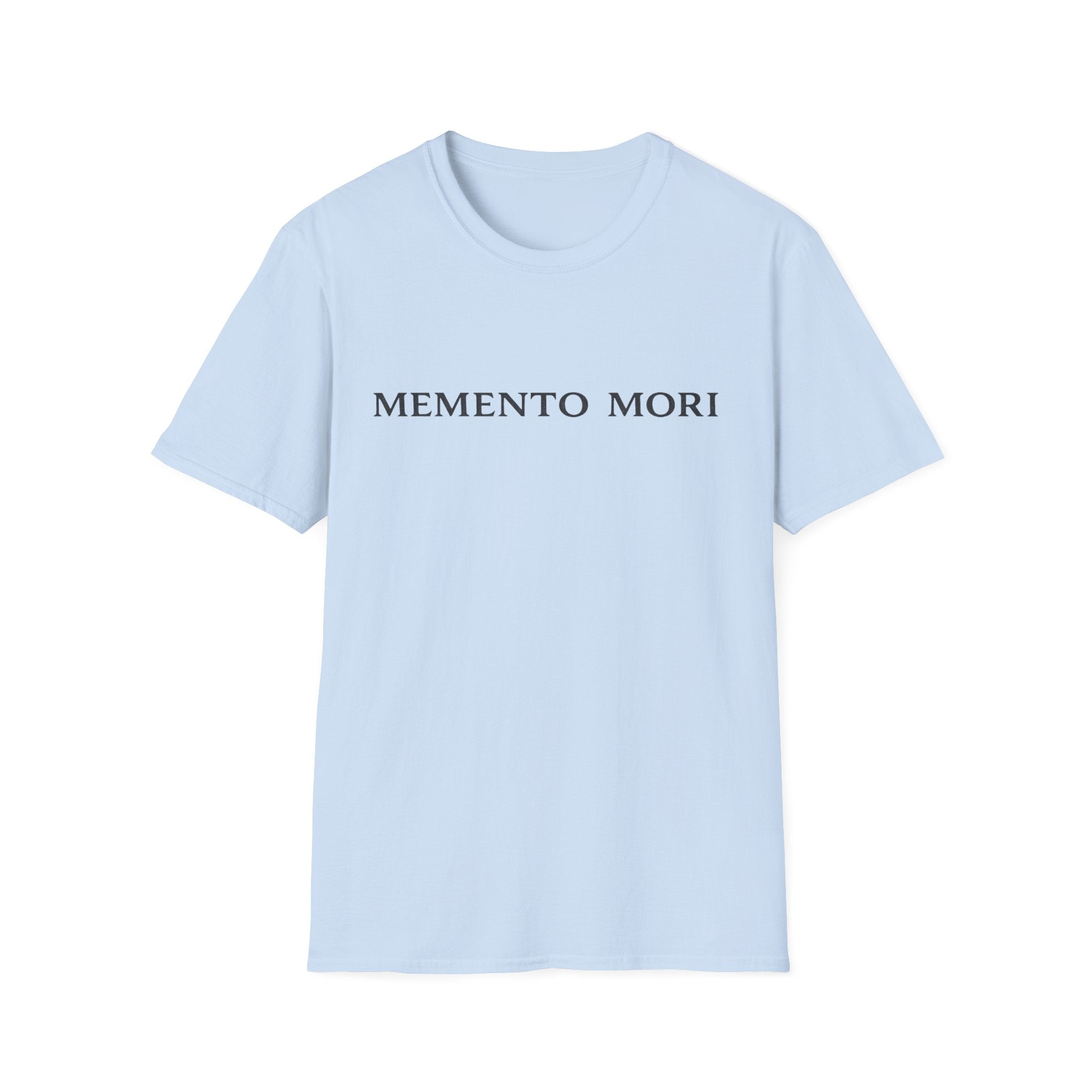 Memento Mori T-Shirt — Minimalist Latin Remembrance Tee