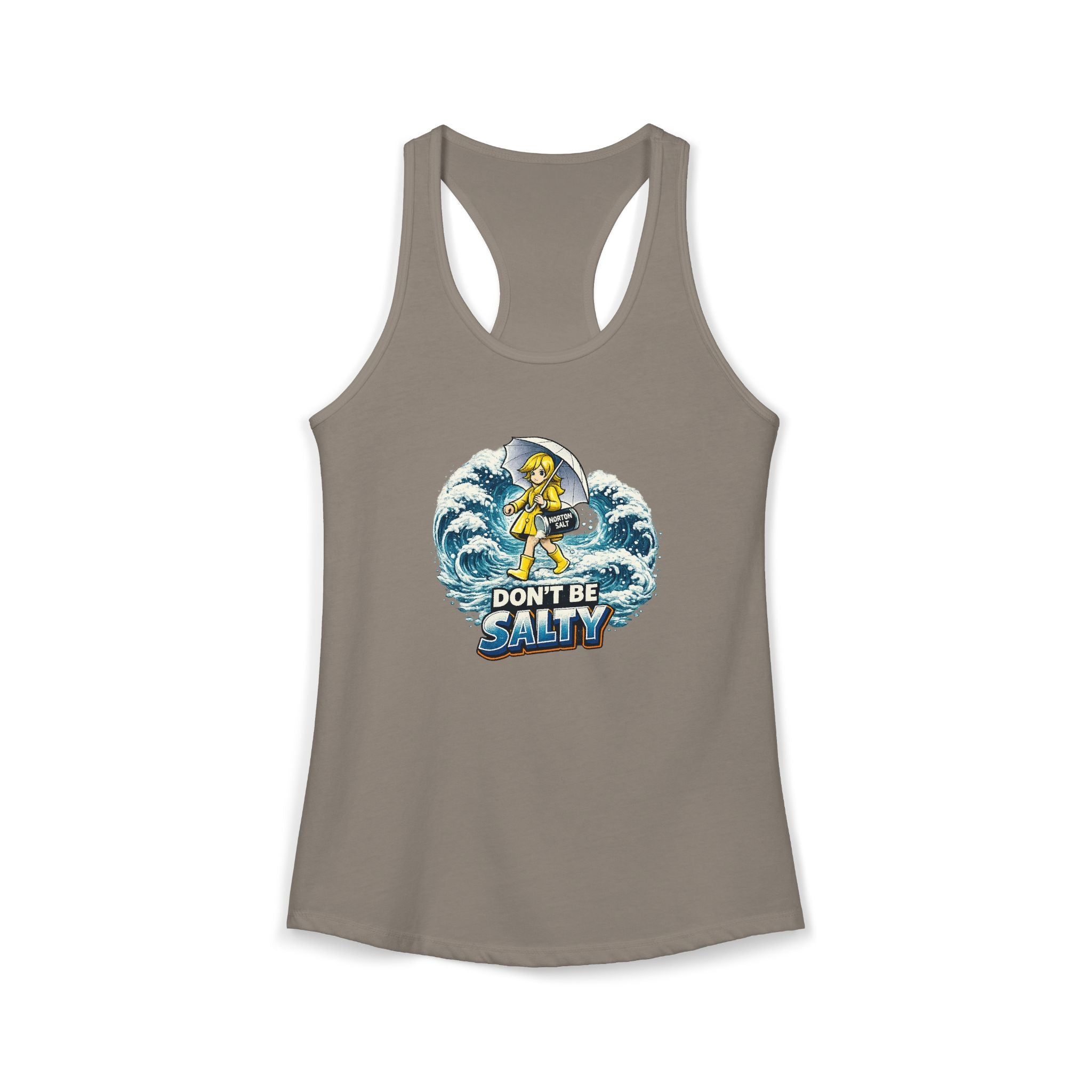 Don’t Be Salty Racerback Tank — Women's Beachy Summer Workout Top
