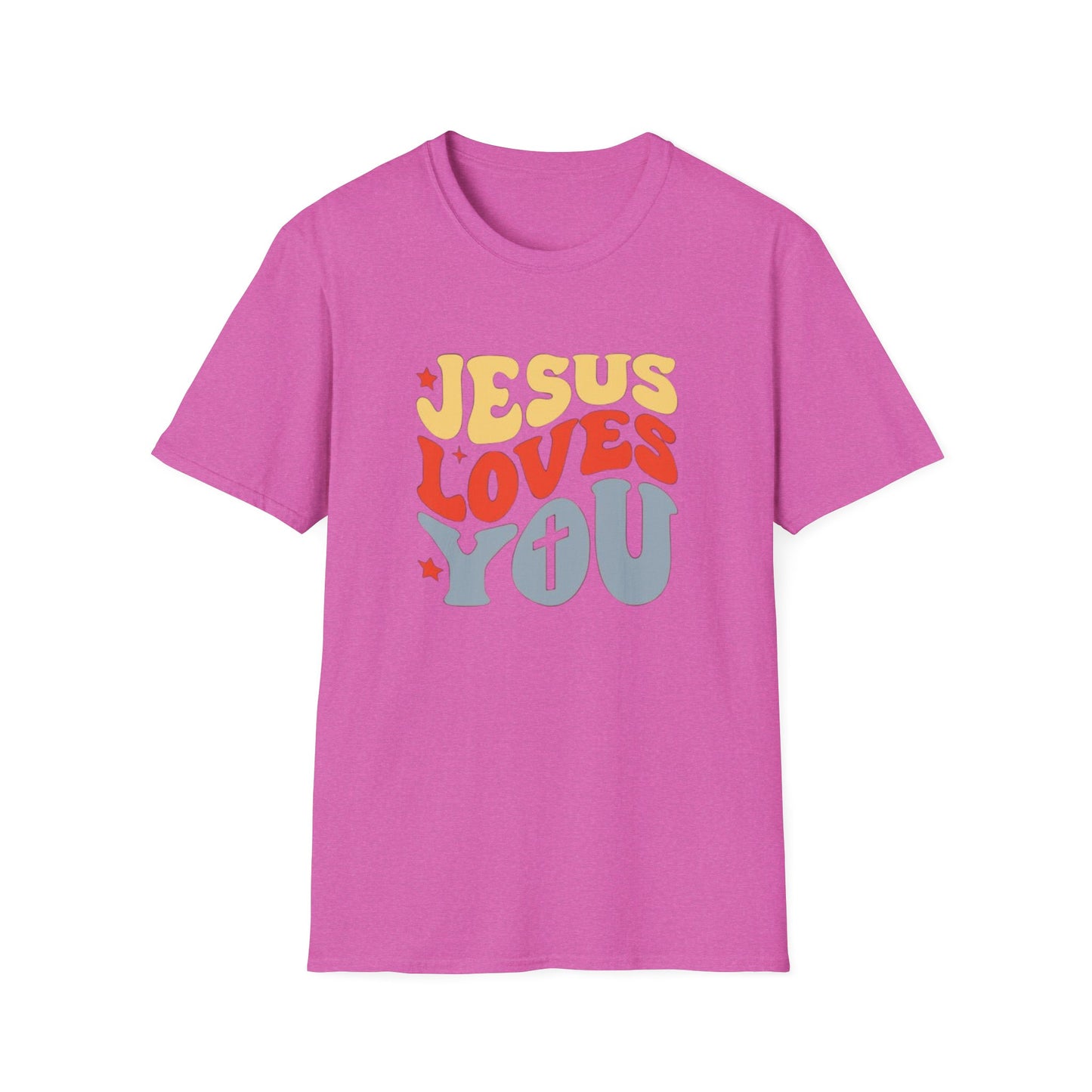 Jesus Loves You - Unisex Softstyle T-Shirt - Fun and Casual Wear for All Occasions