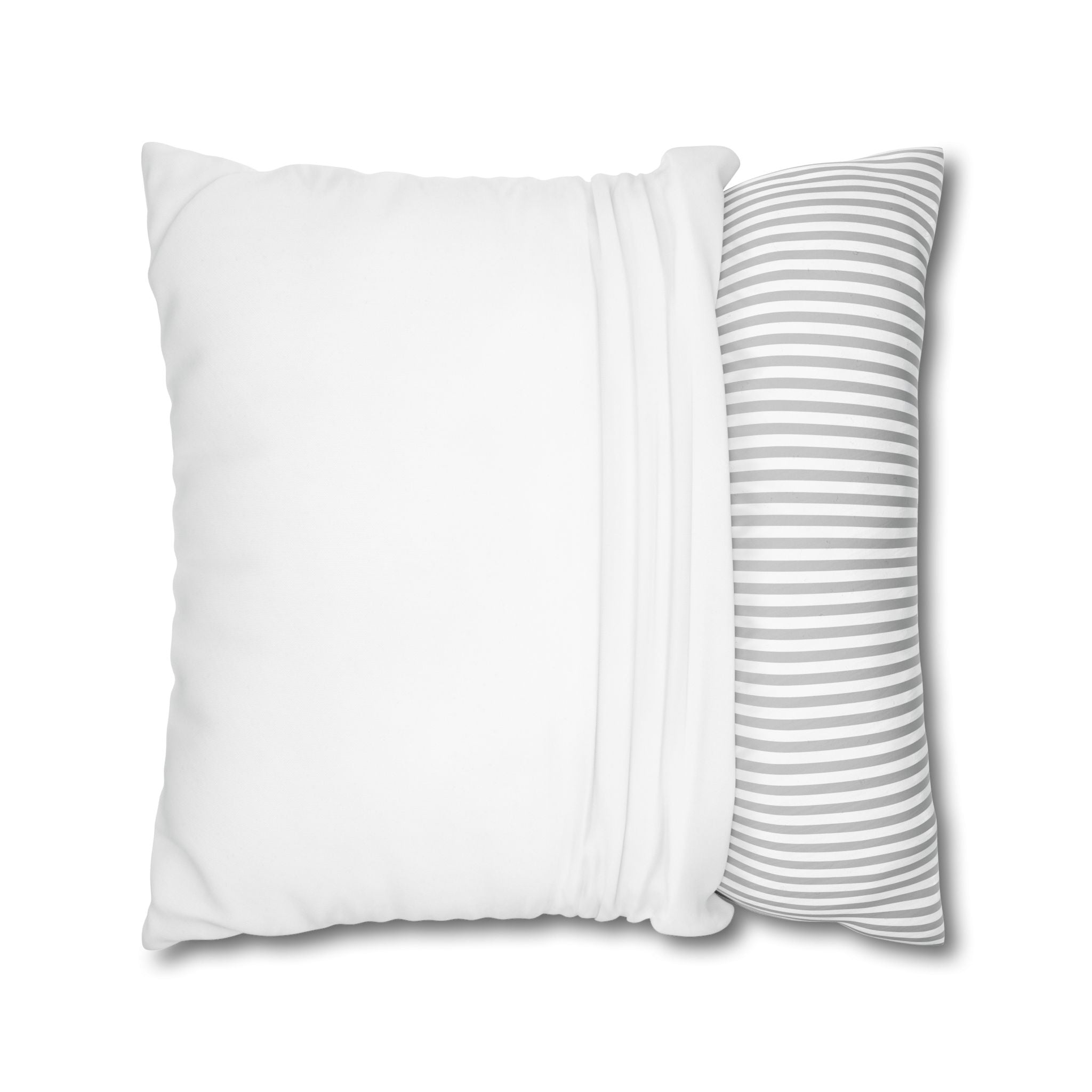 Farmhouse Christmas Cats Square Pillowcase — Red Barn Holiday Throw Pillow Cover