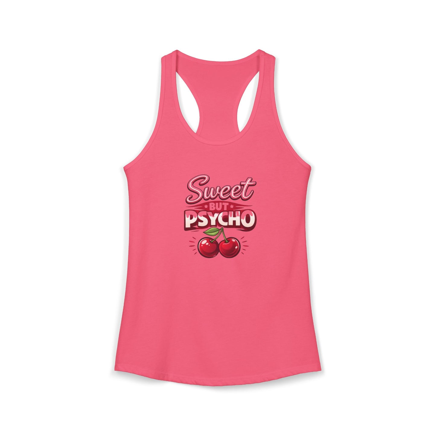 Sweet But Psycho Racerback Tank — Women's Graphic Tank Top